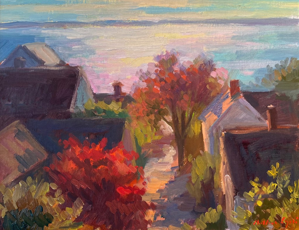 Fall Rooftops by Arthur Egeli