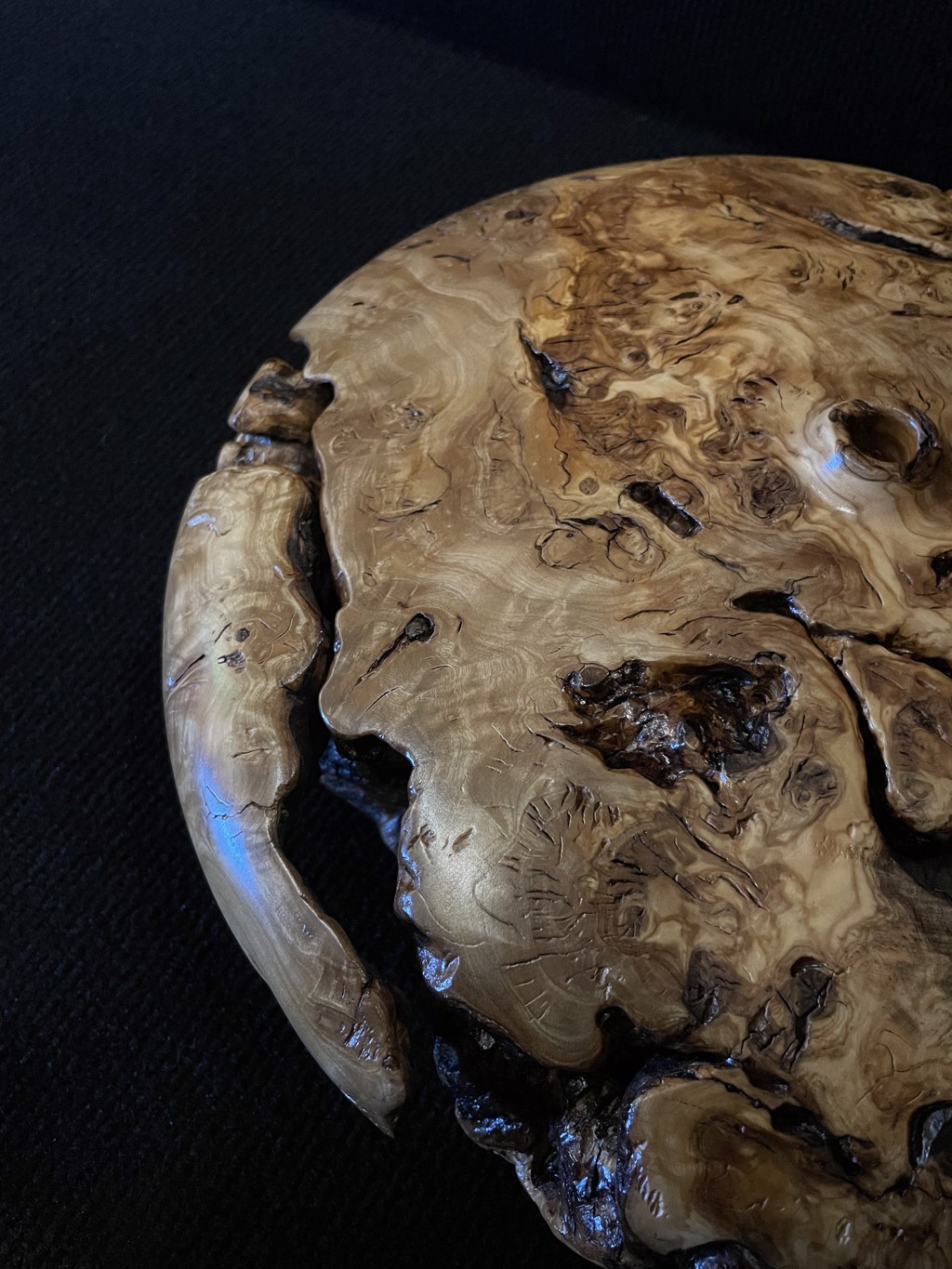 Olive Weed Pot - Live Edge 060924J by Ron Gill