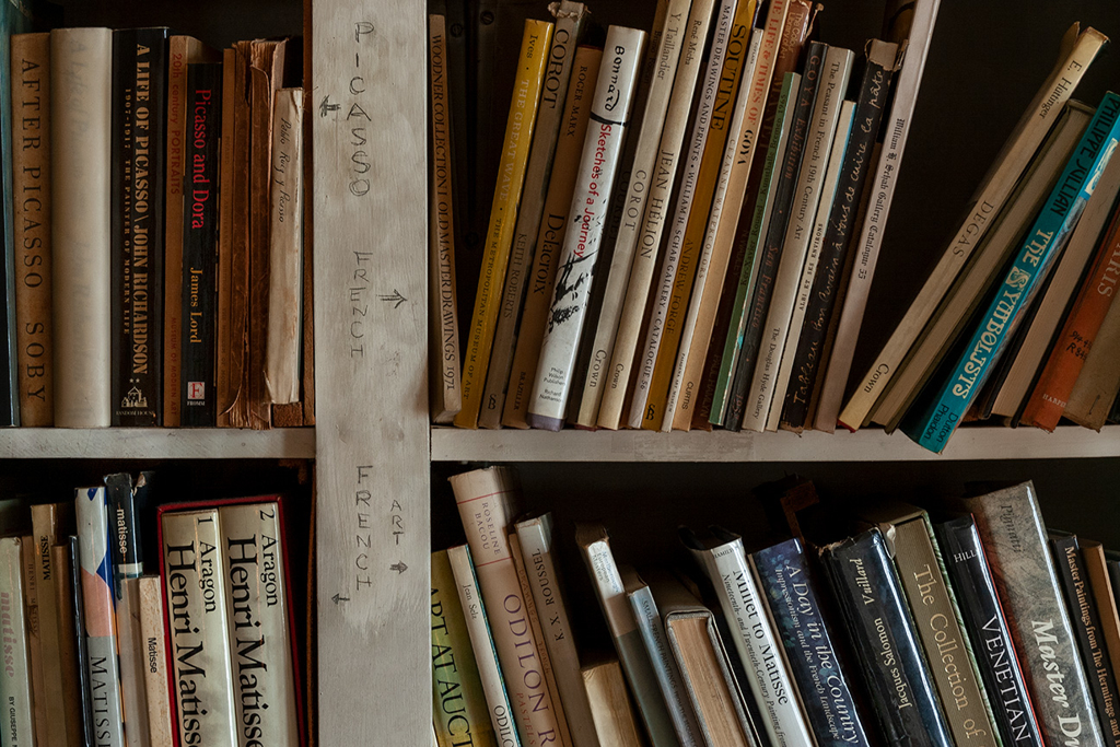 Artist’s Bookcase, Selma, AL 2005 by Jerry Siegel