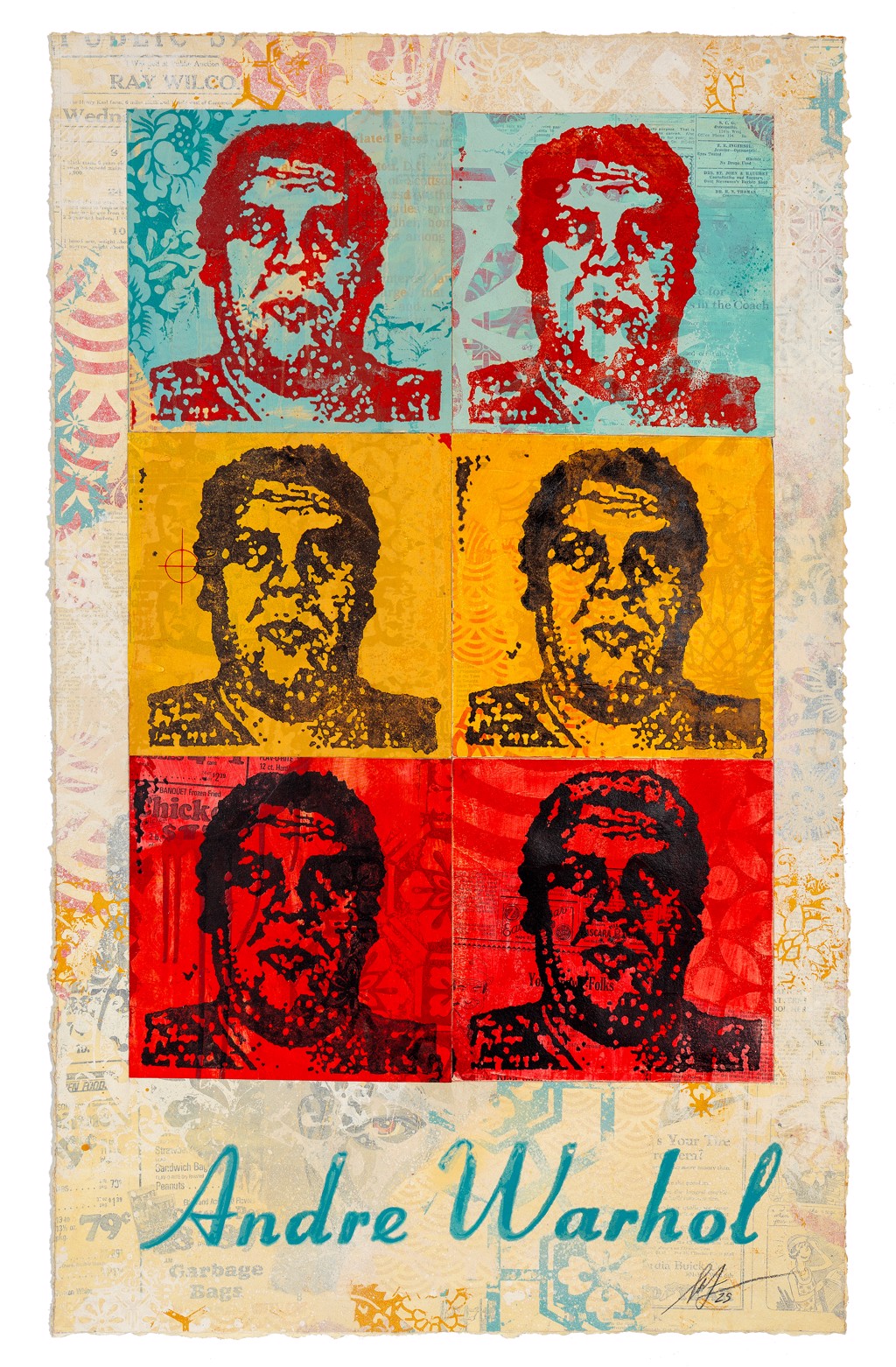 Collection D'impressions Shepard Fairey "VOTE" - Bandana Et Magazine - Édition Limitée Signée