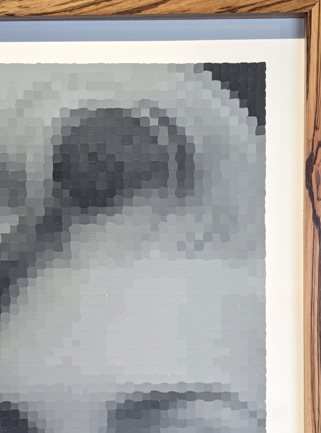 "Marilyn Monroe Smile" Contemporary Pop Art Inspired Pixelated Portrait Painting by Francisco Vital