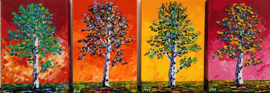 Colorful Aspens of the Season by Isabelle Dupuy