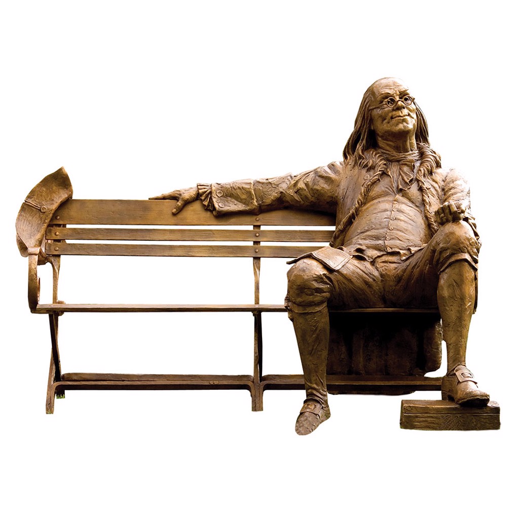Benjamin Franklin Bench by Gary Lee Price