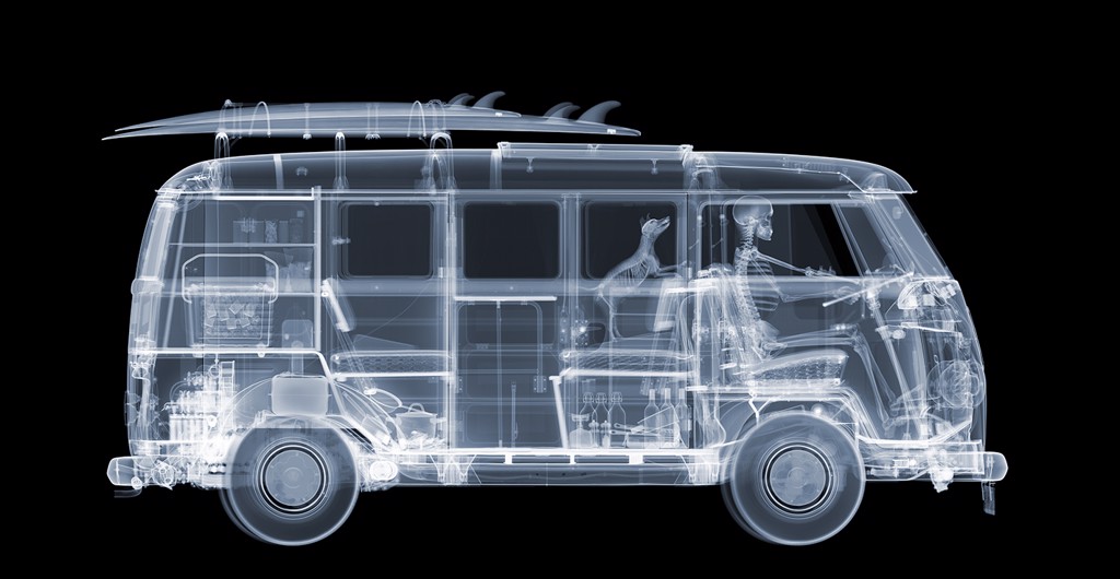 Camper Van on the Road by Nick Veasey