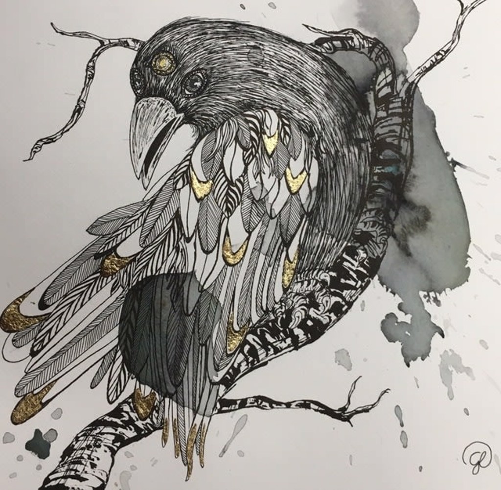 Three Eyed Raven by Giulia Ronchetti