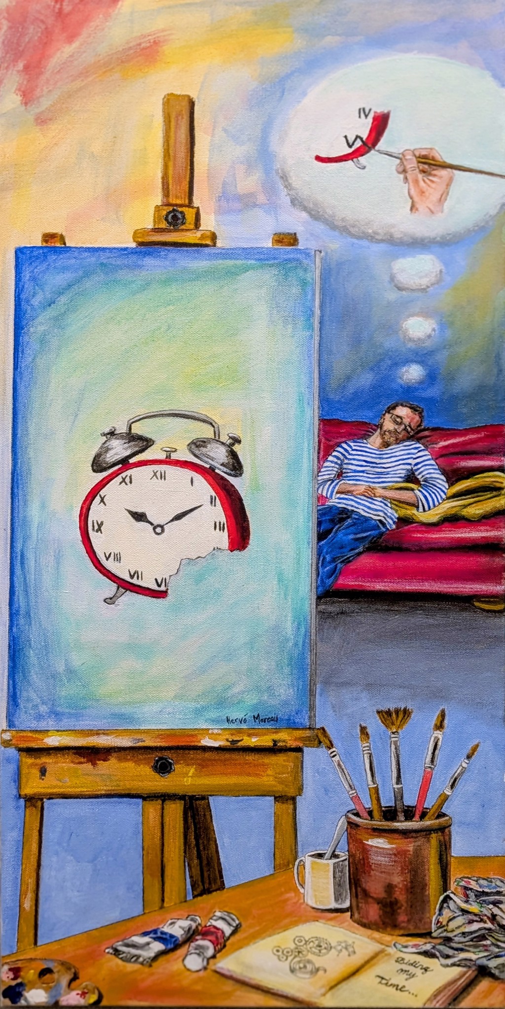 Biding My Time by Hervé Moreau | Art on the Square Gallery