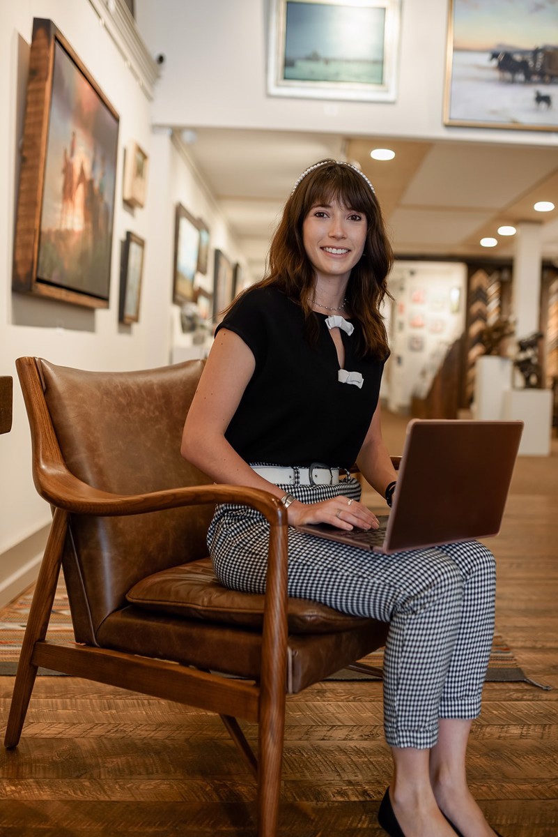 Presley Zimmerman in the gallery