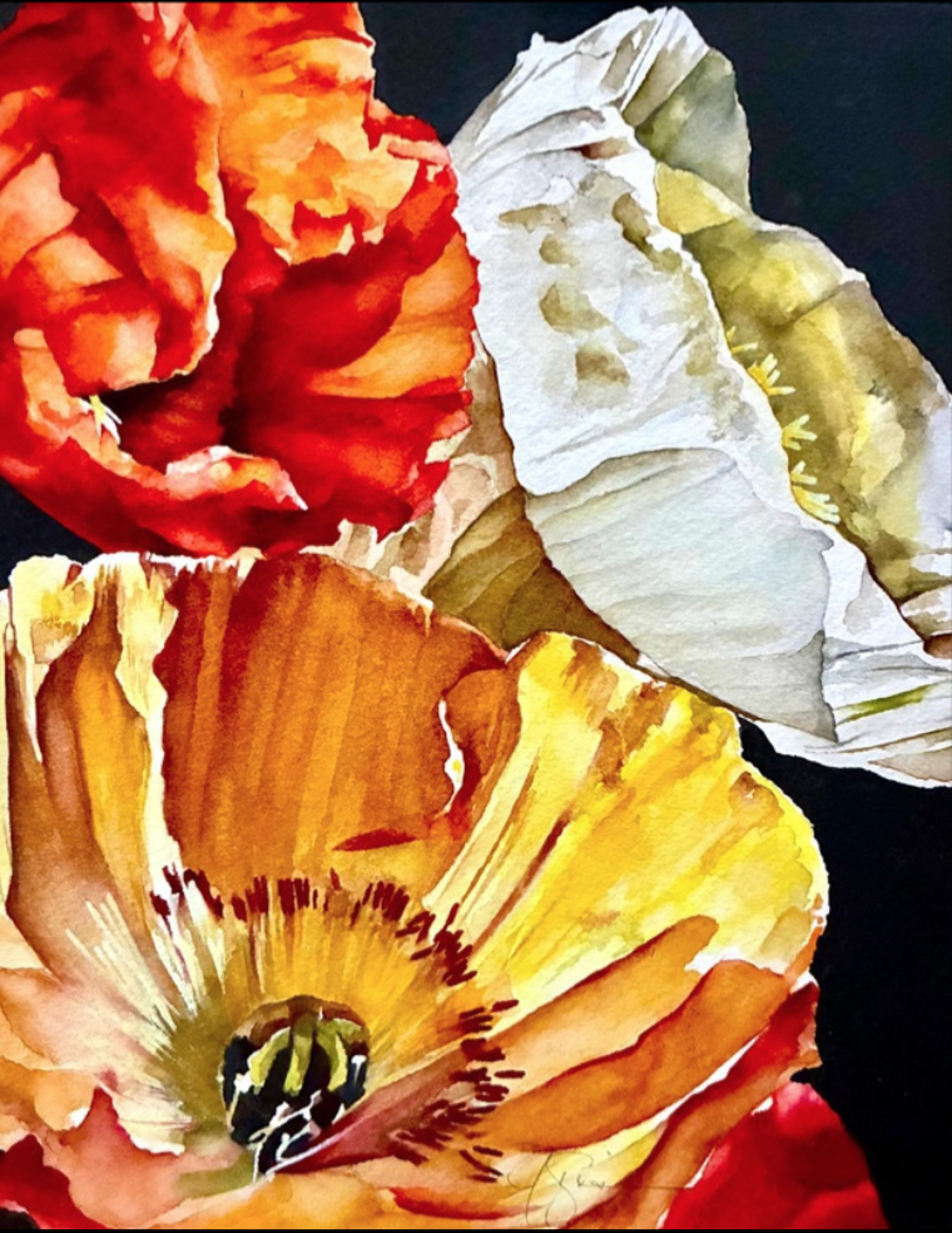 Red, White and Yellow, original artwork by James Giaccio
