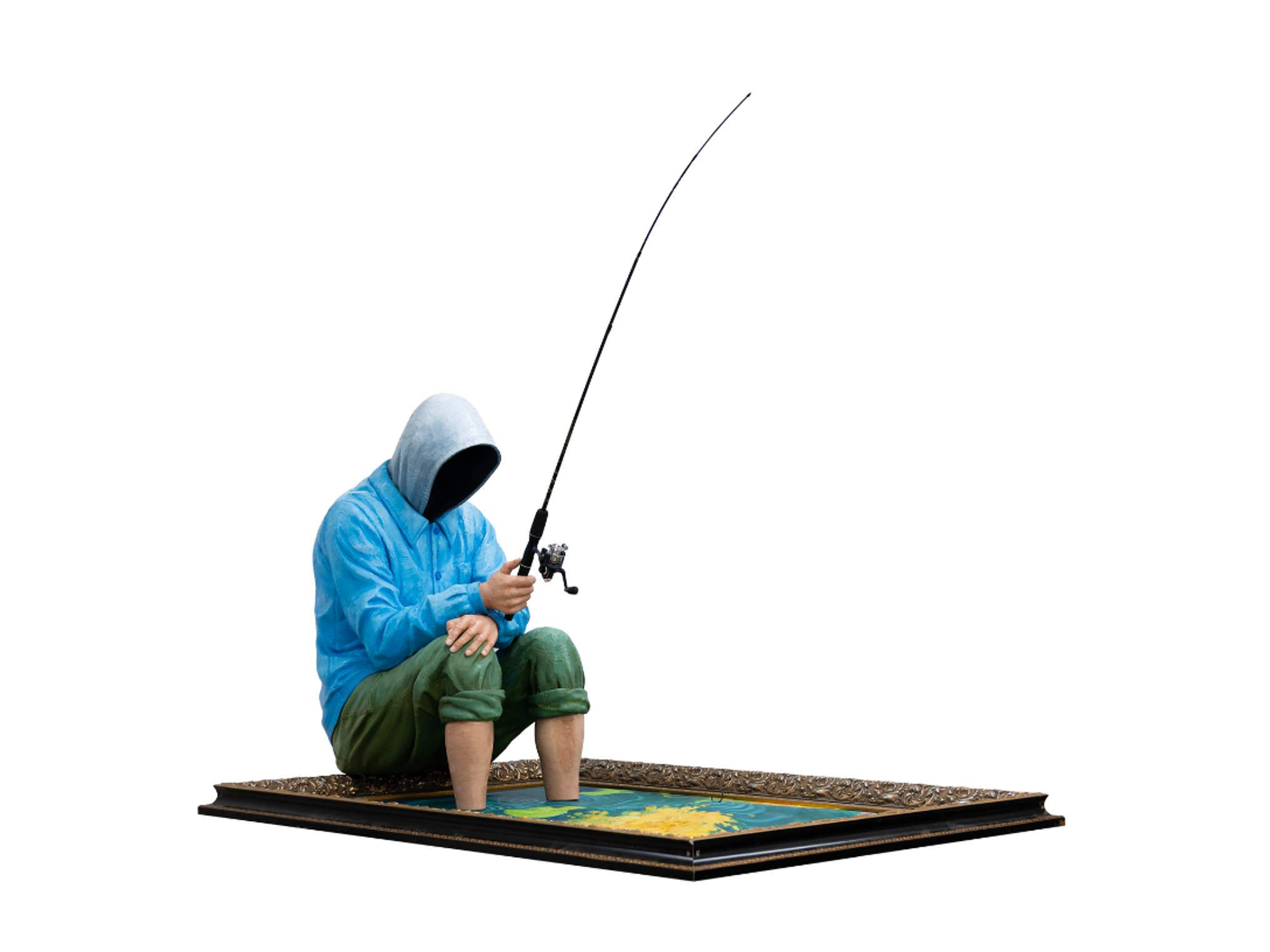 Hijack, Hooked on Art, 2024, contemporary sculpture available through Art R us in Naples, Florida