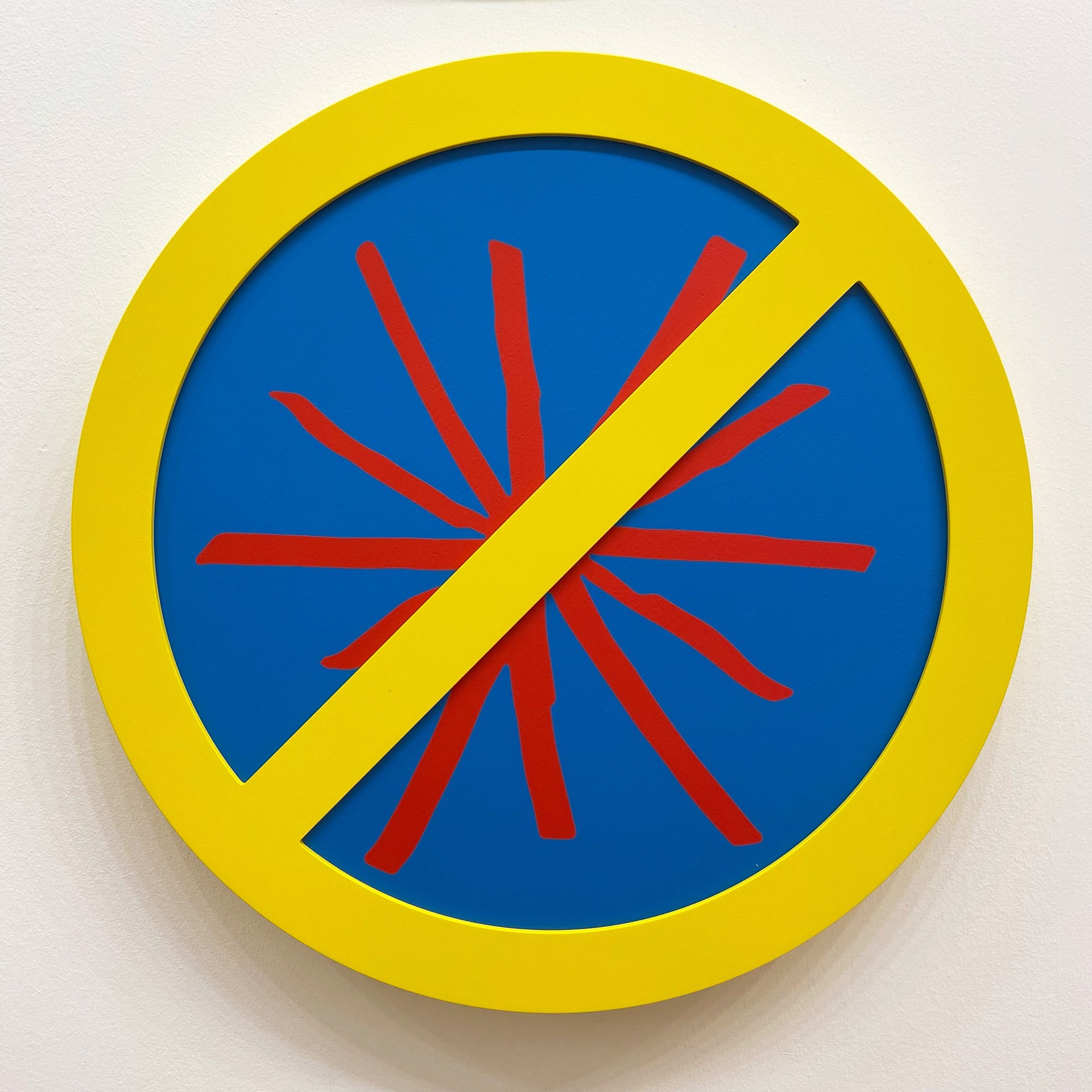 No Assholes (Red on Blue) by Michael Porten