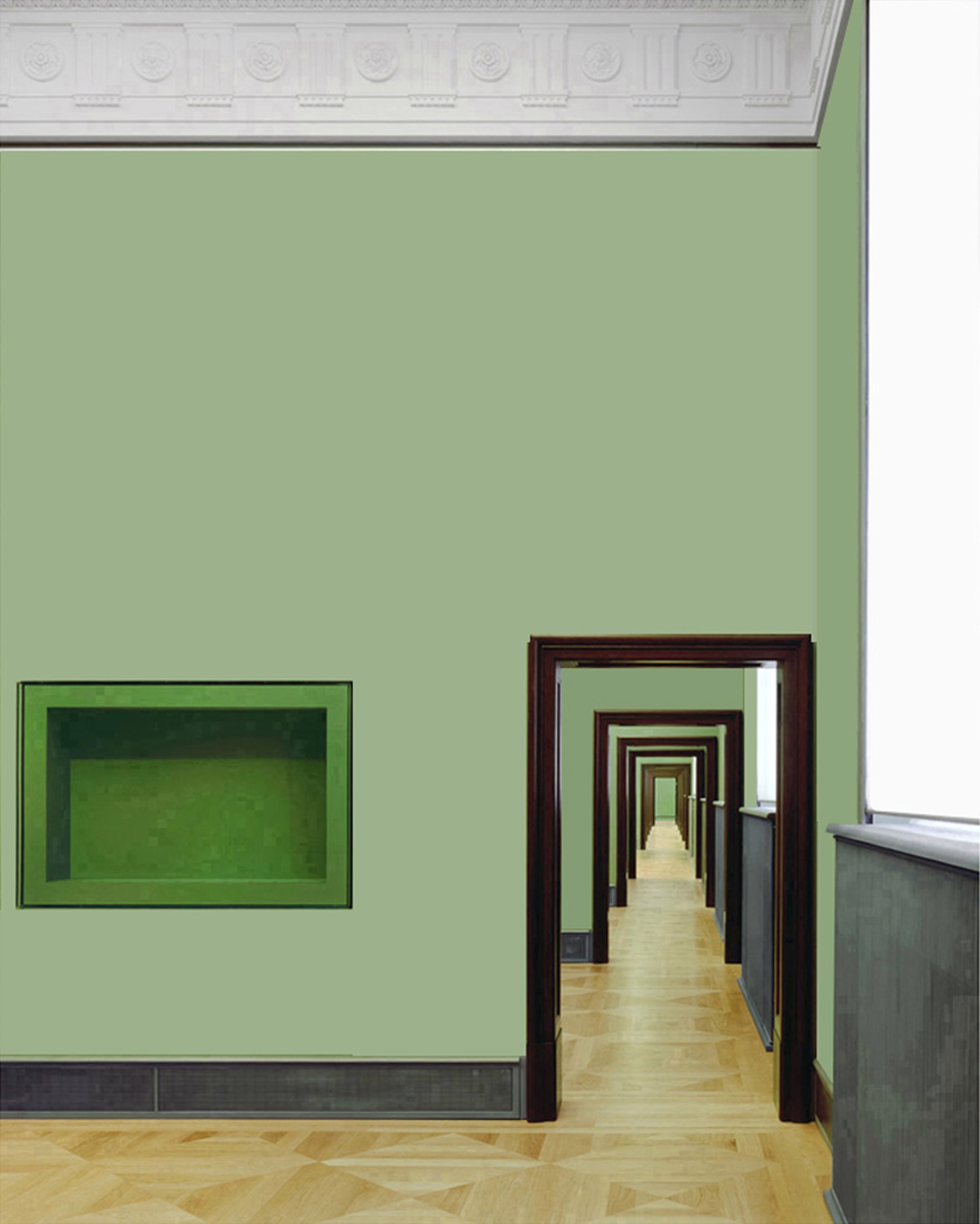 Green Enfilade - Bode Museum, Berlin by Reinhard Goerner