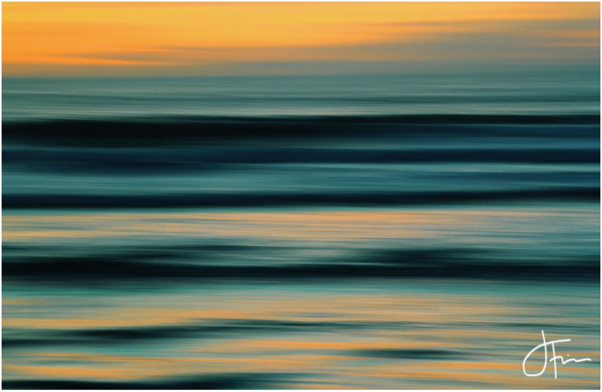 Encinitas Fall by Abstracts on Brushed Aluminum