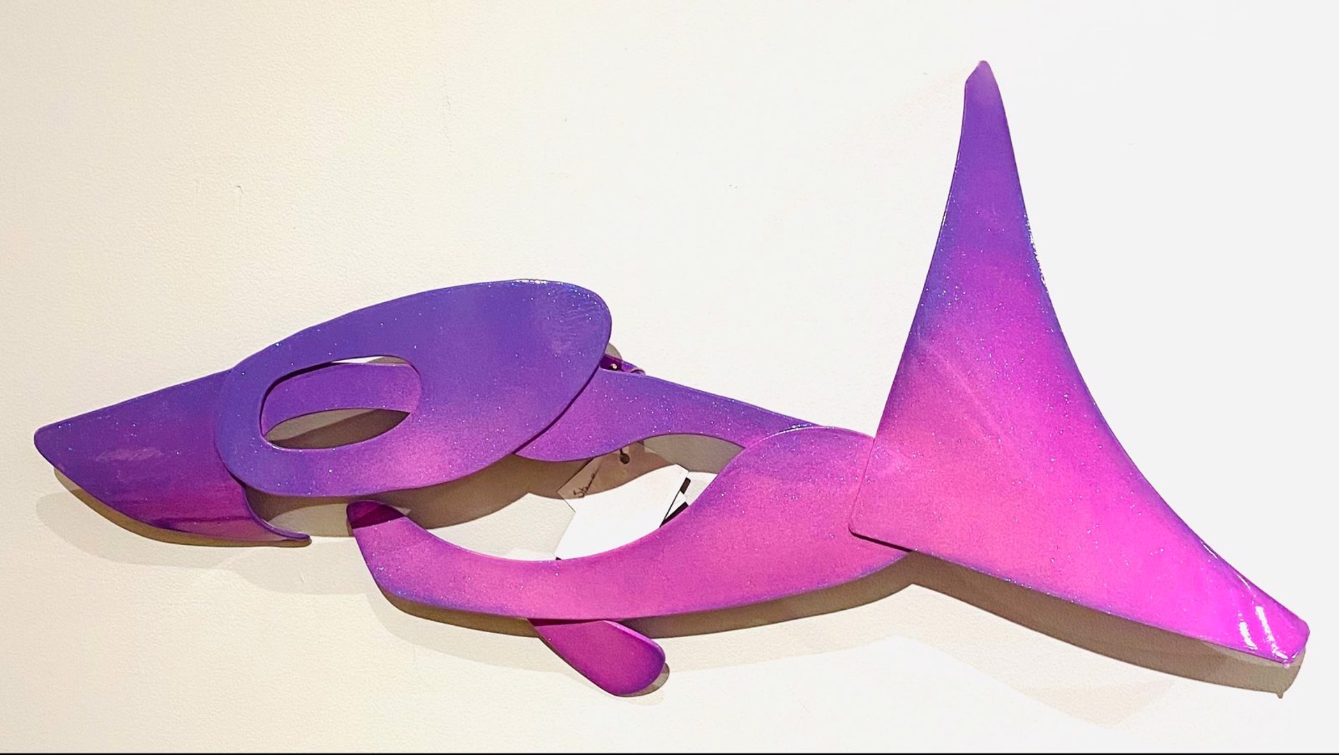 Glittery Purple Shark by Stephen Kishel