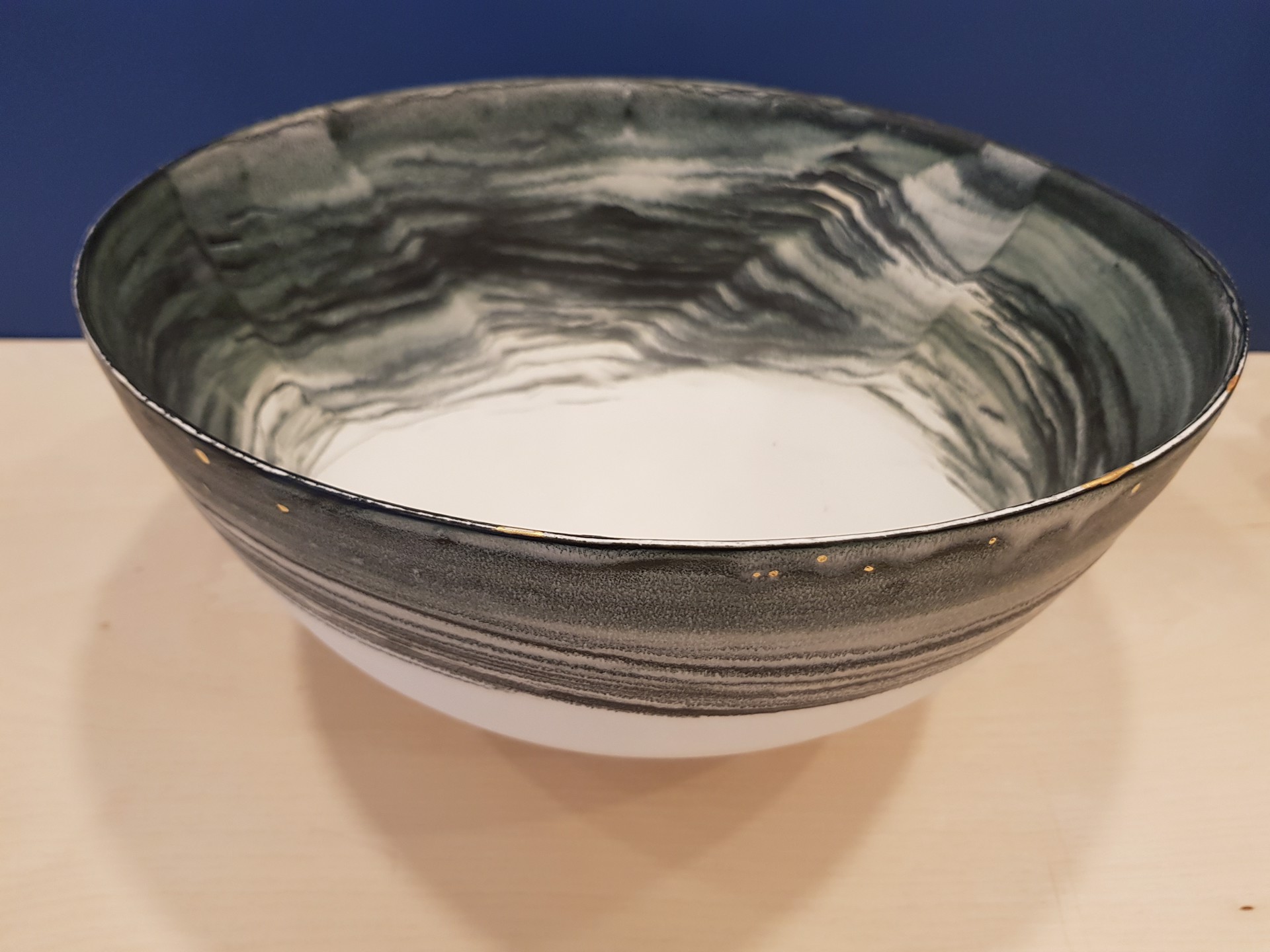 Large Charcoal Topped Bowl by Kyra Cane