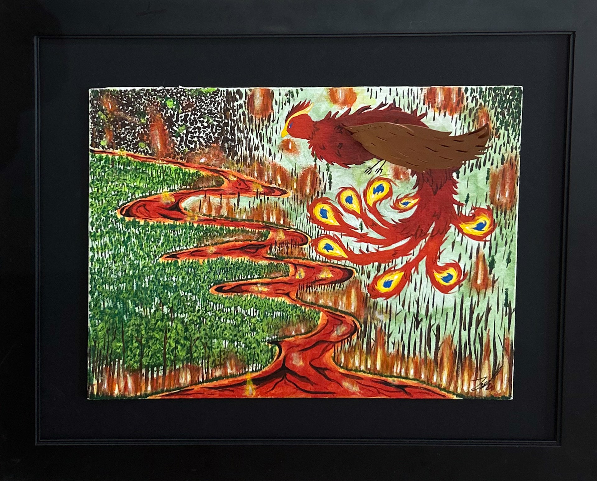 "Phoenix Fire" by Zoe Hatziathanassiou by Gilbert High School
