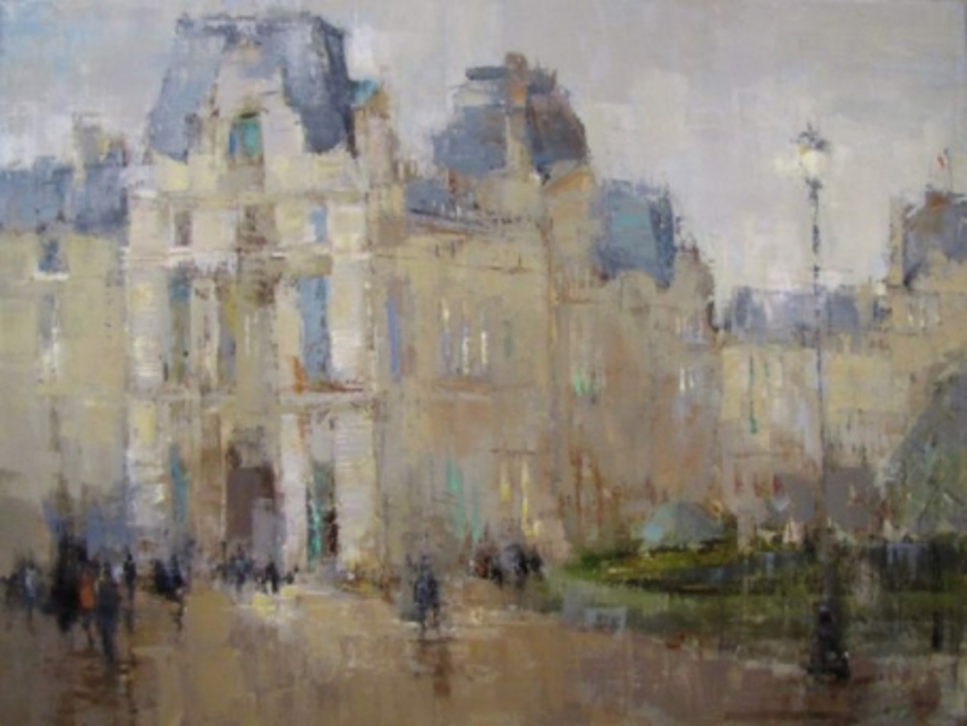 At the Louvre, Paris by Barbara Flowers