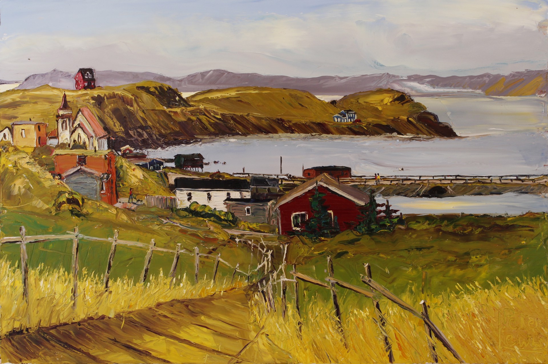 English Harbour Morning by Peter Lewis