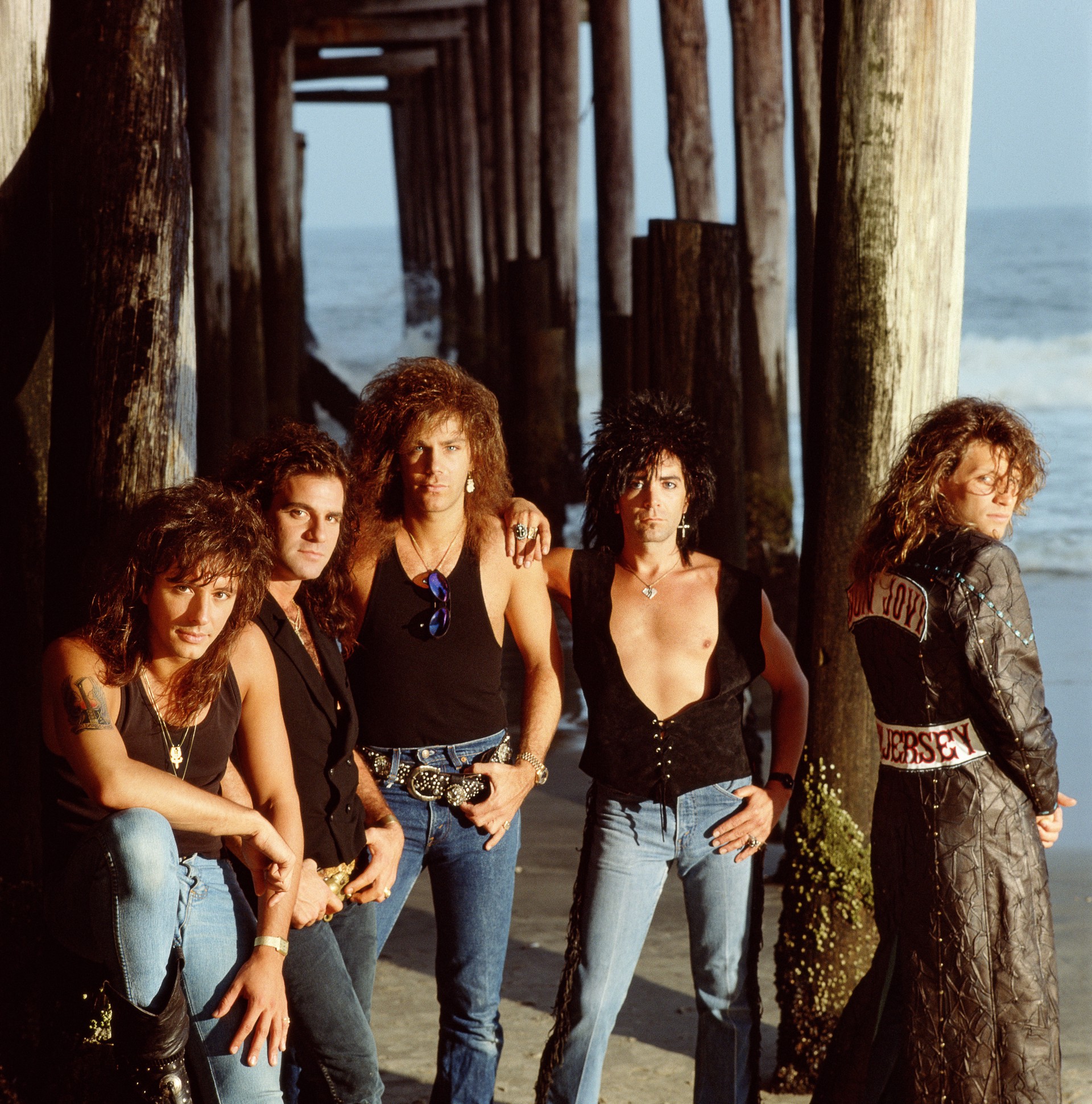 88130 Bon Jovi (Band) On the Beach Color by Timothy White