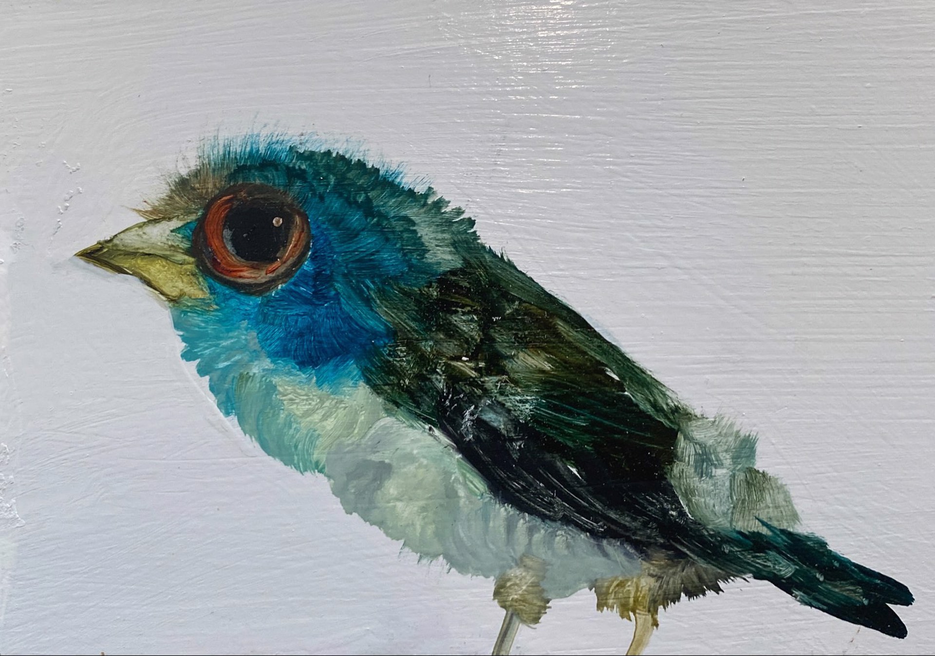 Bird Block (teal head) by Diane Kilgore Condon