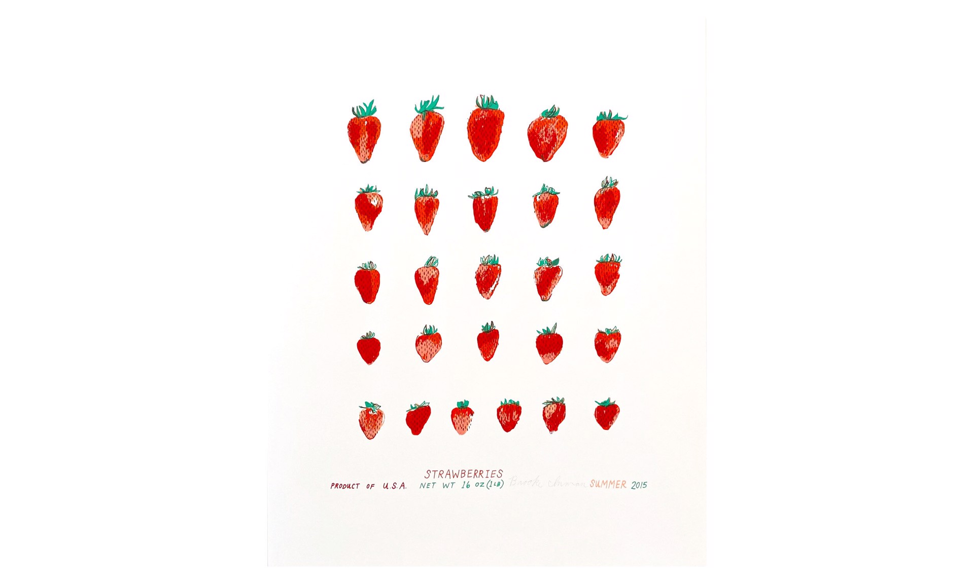 Strawberries by BROOKE INMAN