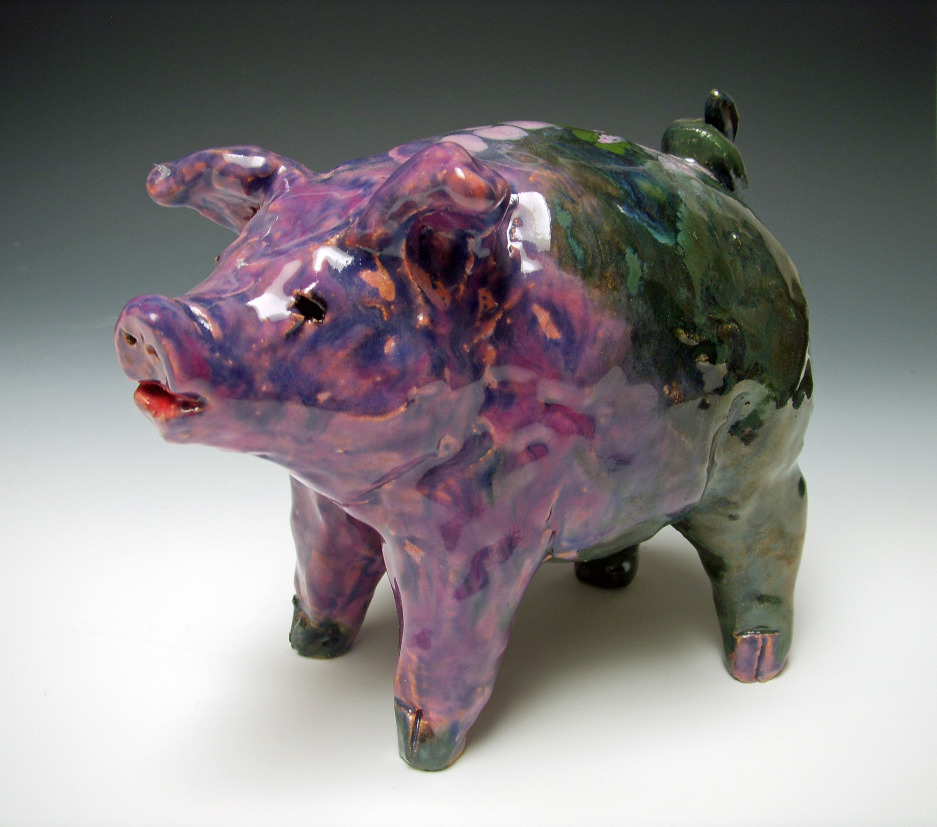 Grape Guy (small pig) by Kari Rives