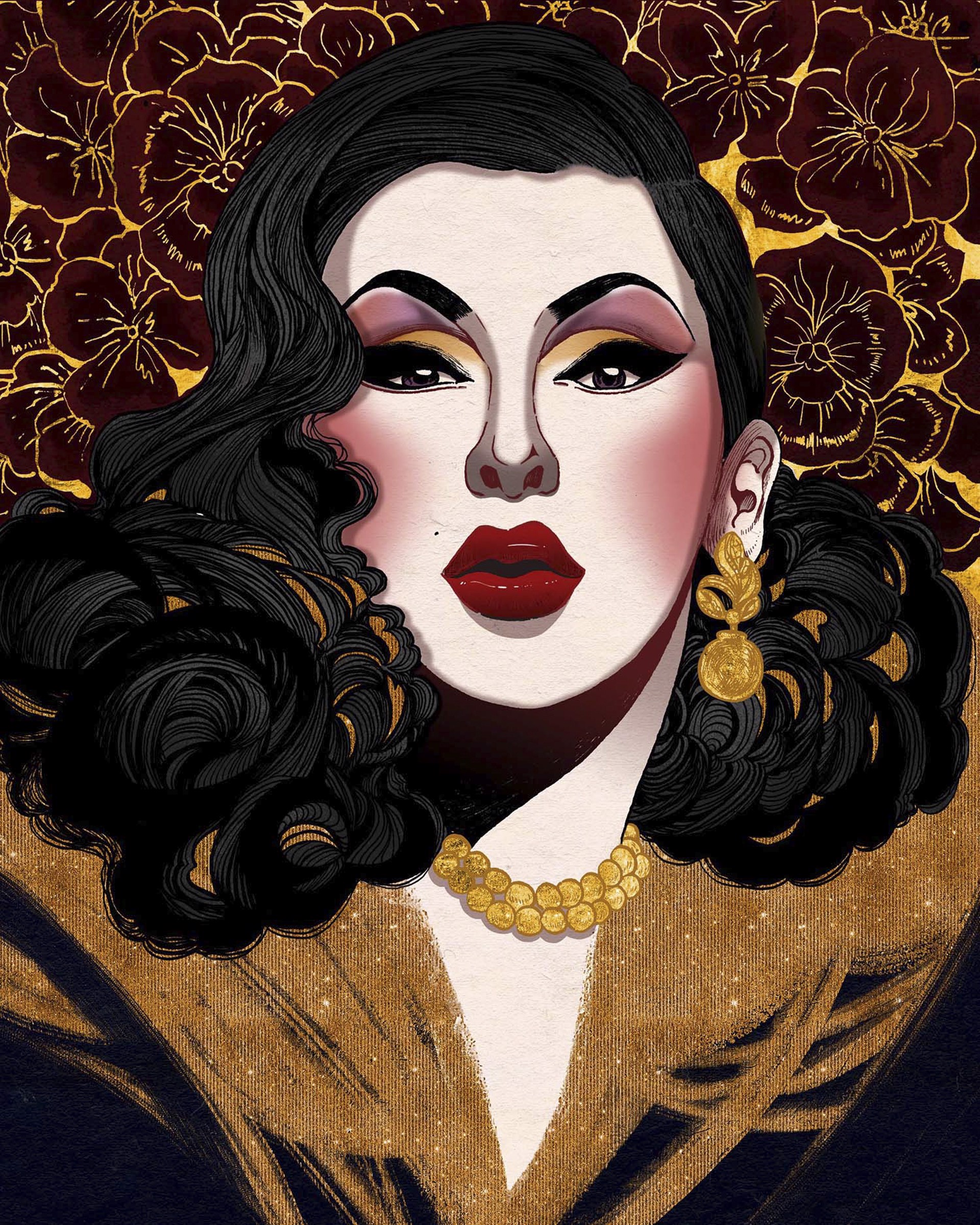 Drag Queen Portrait Series  - Violet Chachki - by Yidan Niu