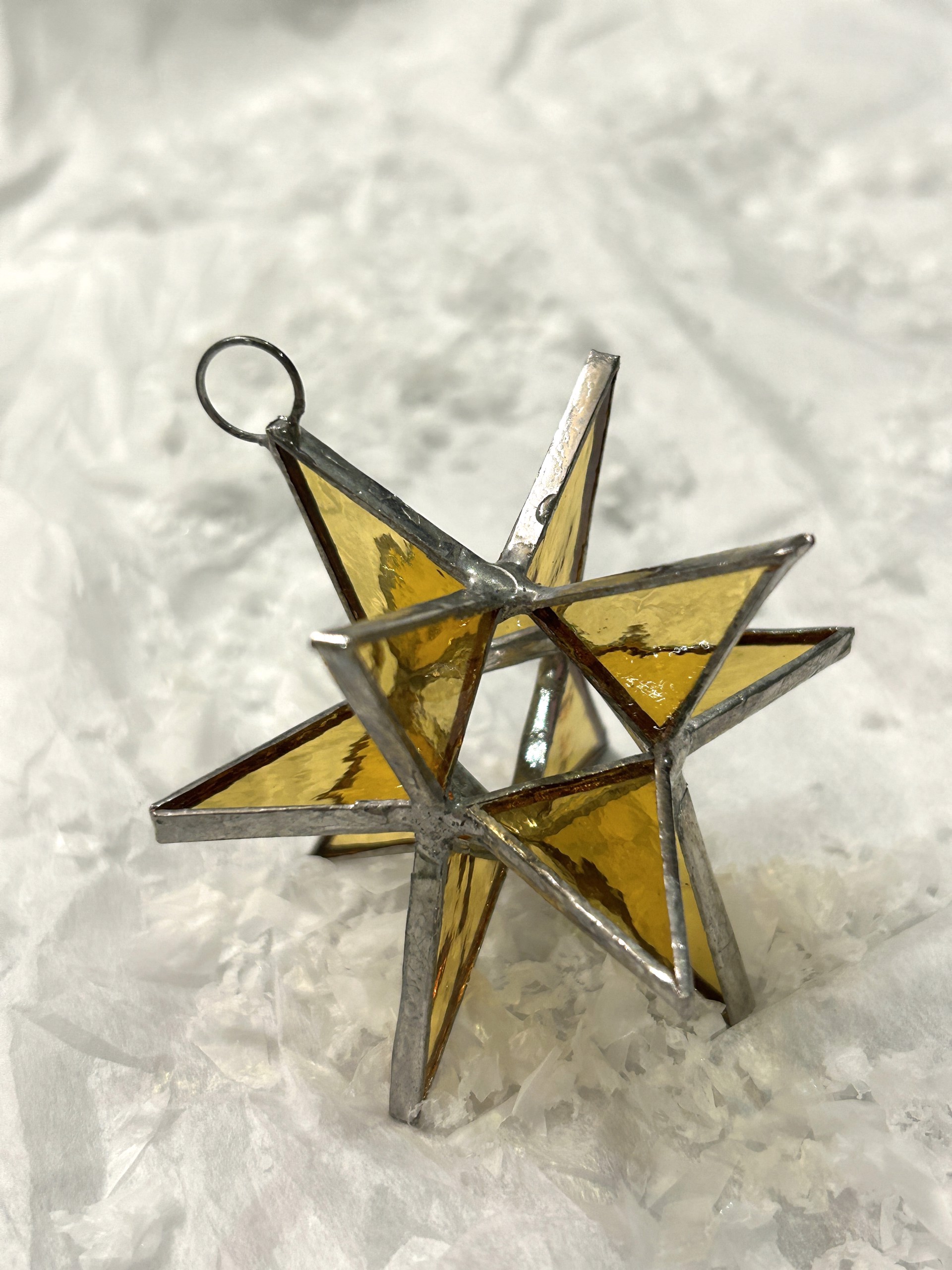 Ornament -YELLOW Moravian Star by Fiesta Color