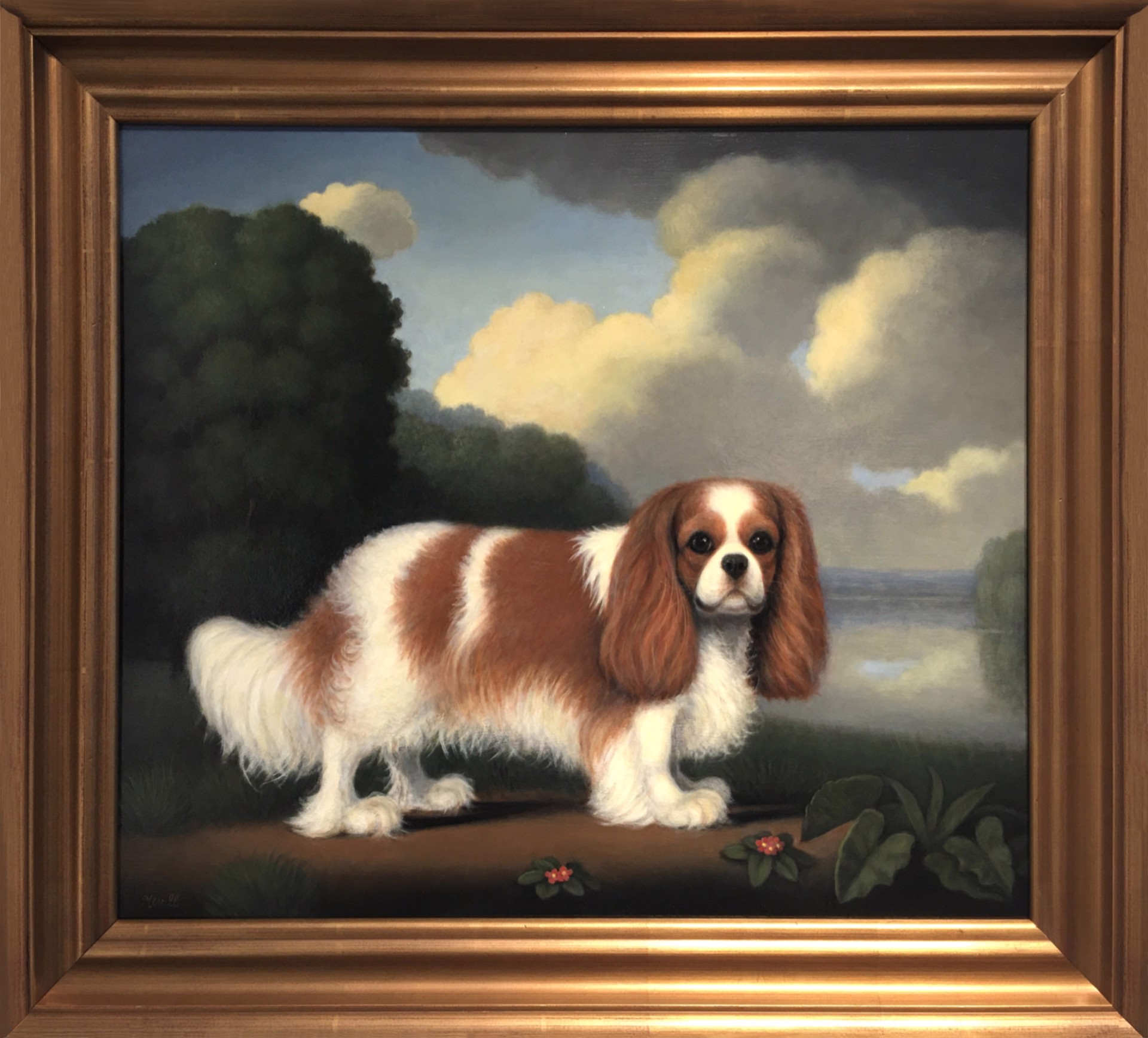 Cavalier by a Lake by Christine Merrill