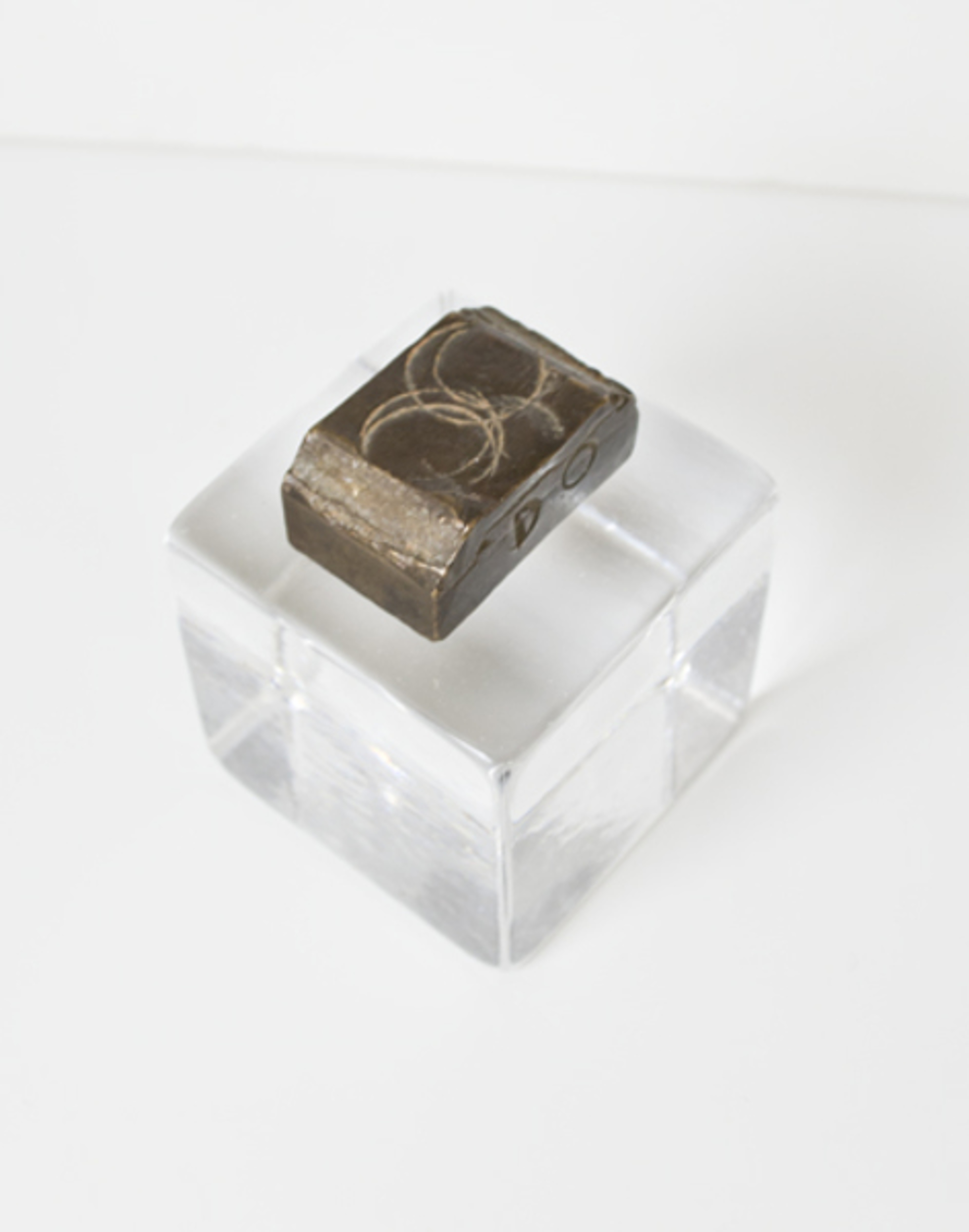 Engraved Cube Ashanti Weight by African