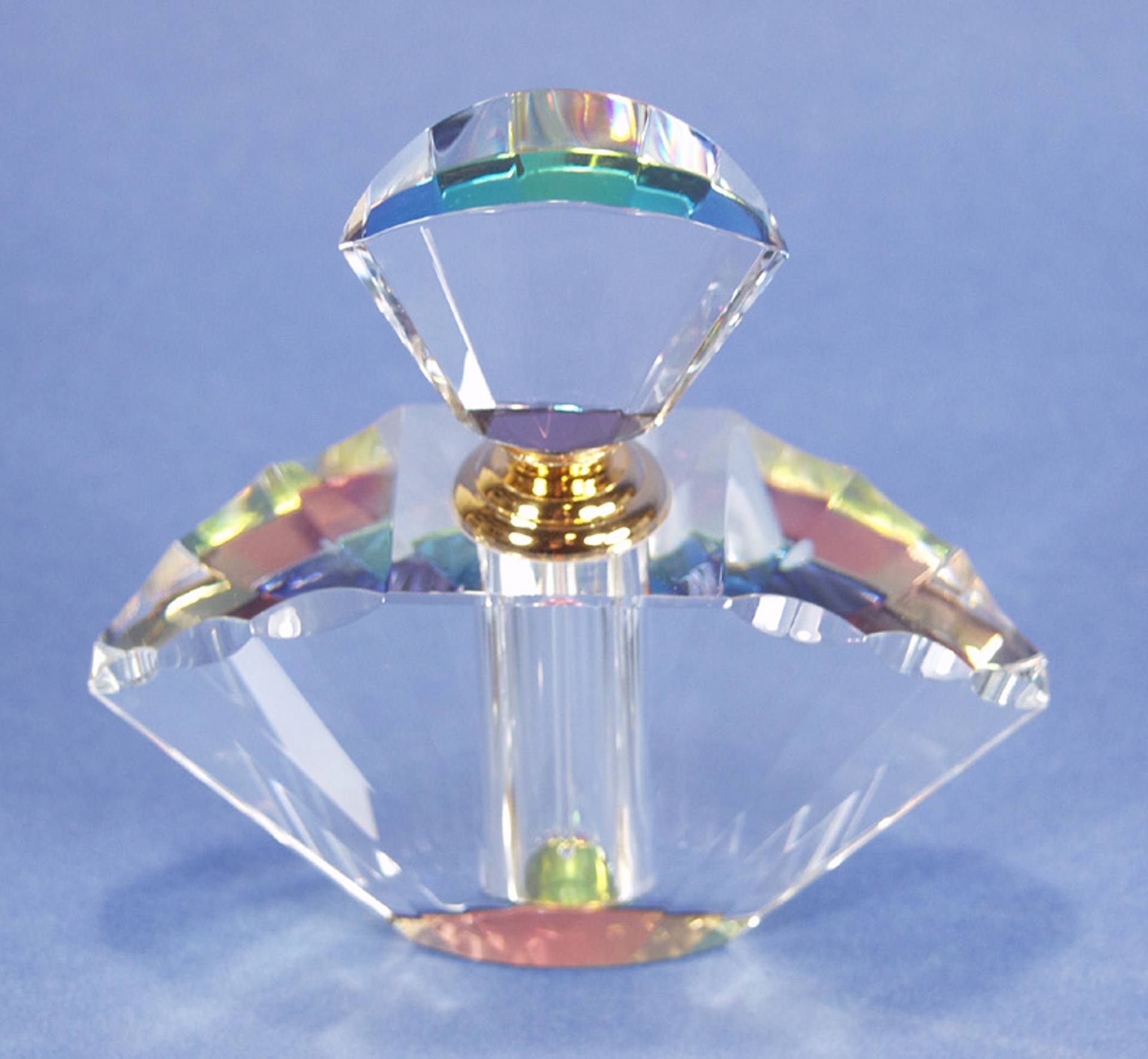Crystal Perfume Bottle MidSize - 5.5x5.25-S by Harold Lustig