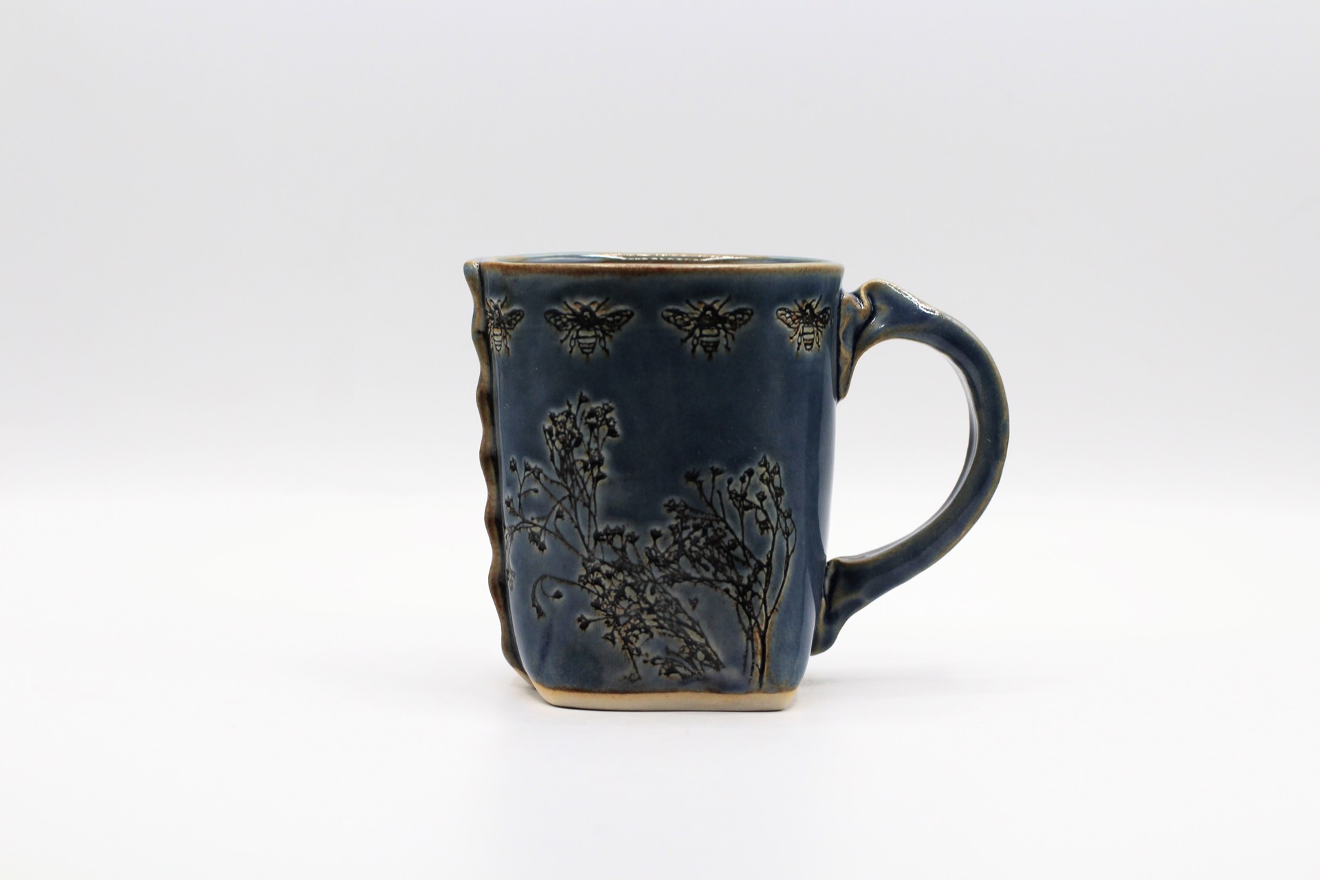 Blue Bee Mug by Colleen Deiss