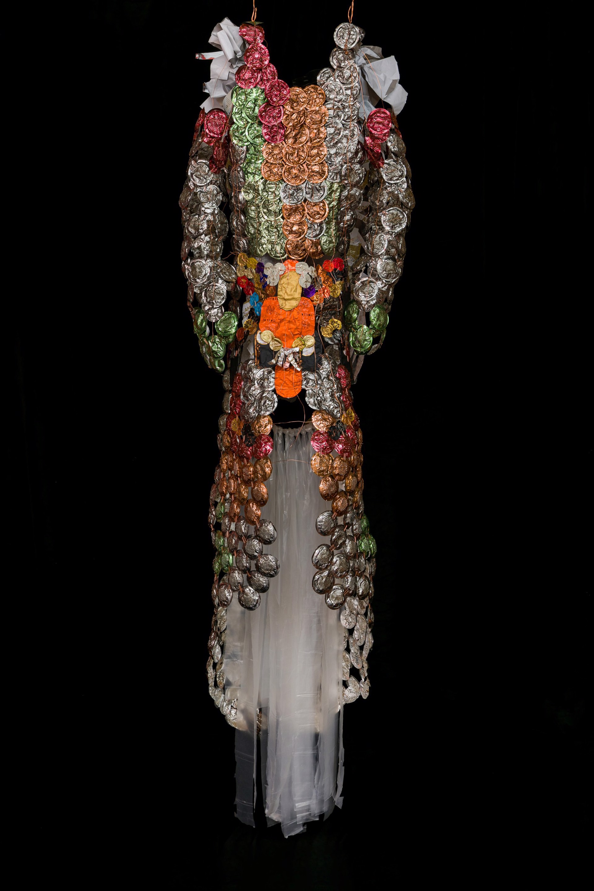 Sharp garments for desperate shamans: shield dress by Sandra Lapage