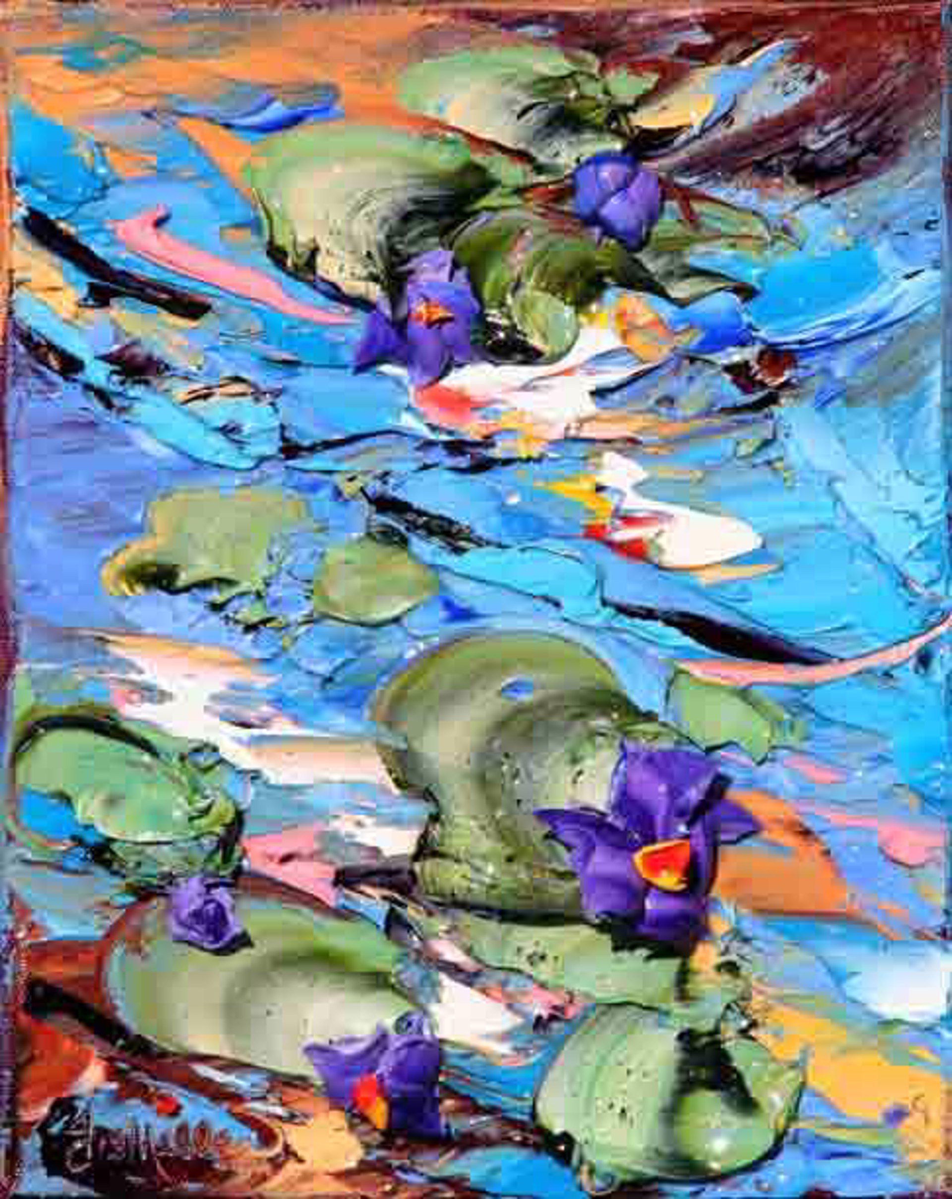 Violet Jewel Lilies by JD Miller