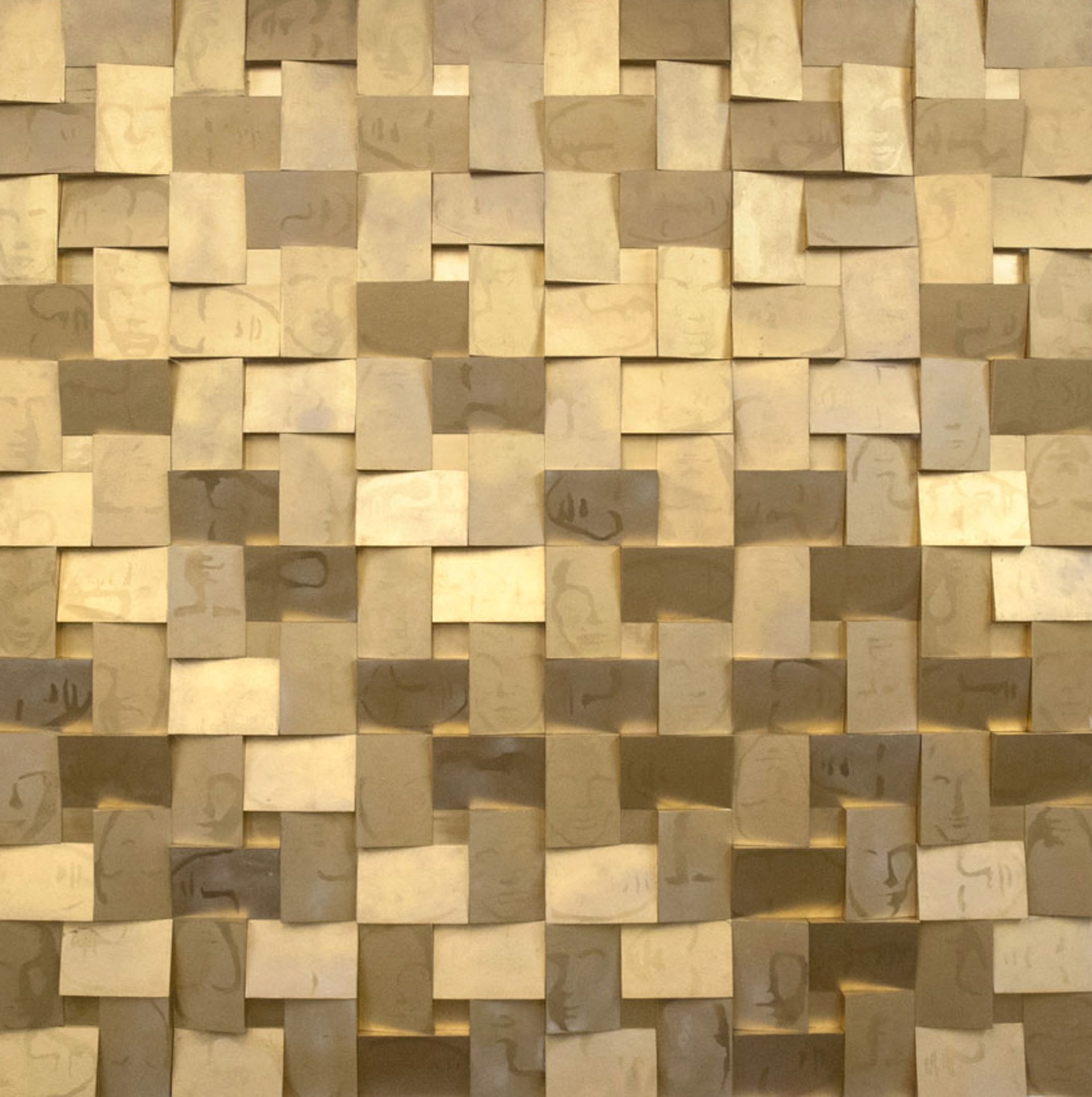 Untitled (gold relief) by Maxim Wakultschik
