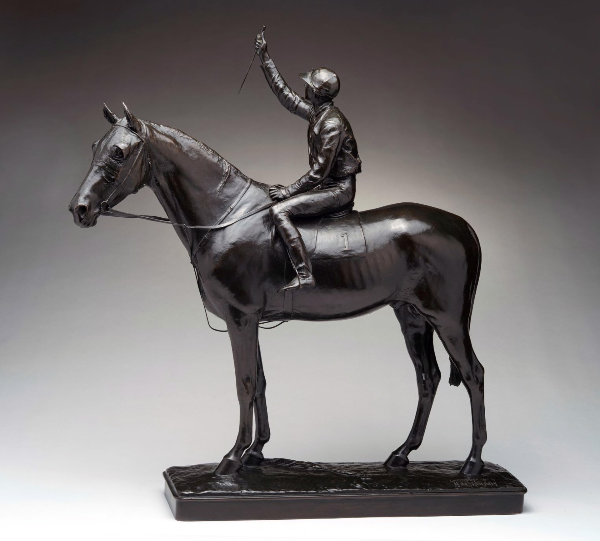 Horse and Jockey by Henry M. Shrady