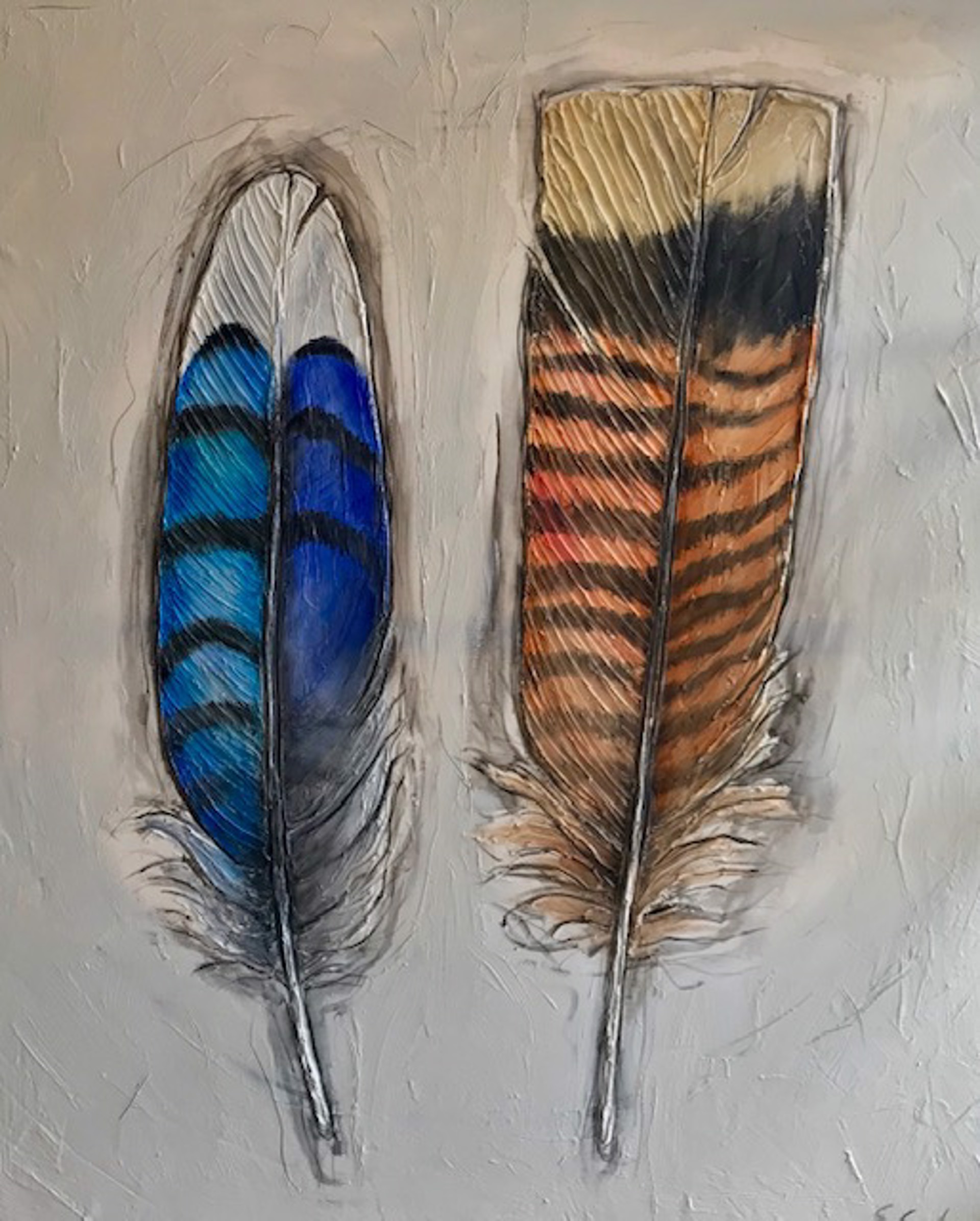 Two Feathers by Sherry Cook