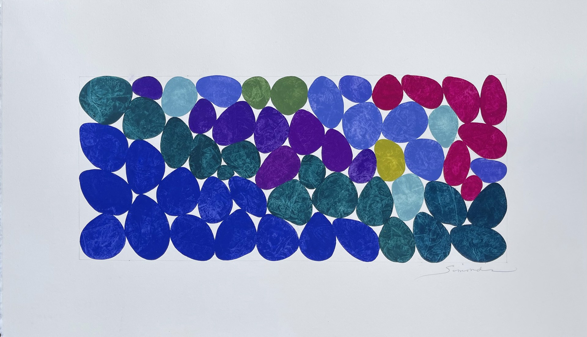 Purples Magenta and Teal by Nancy Simonds