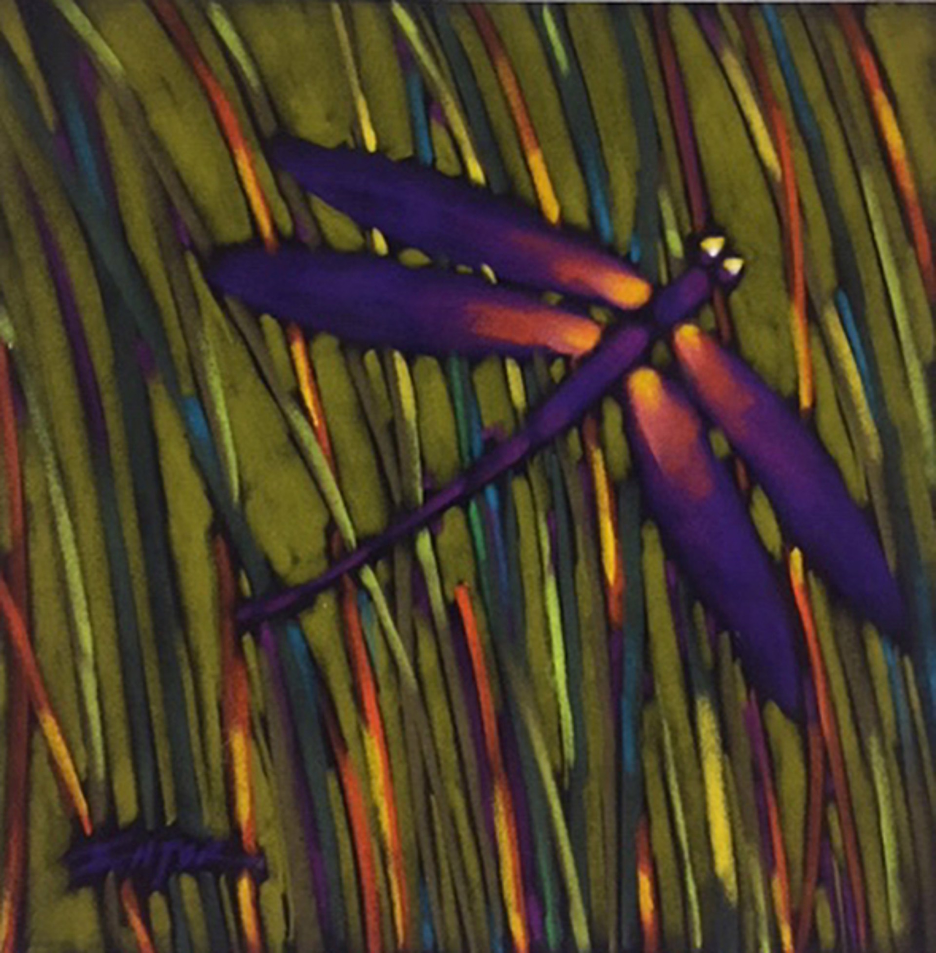 Dragonfly Olive/Purple by Bob Ichter