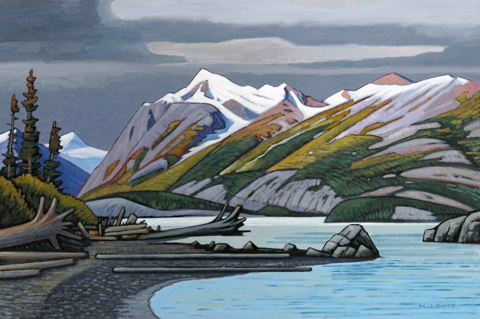 Mt. Merriam - Chilko Lake by Nicholas Bott