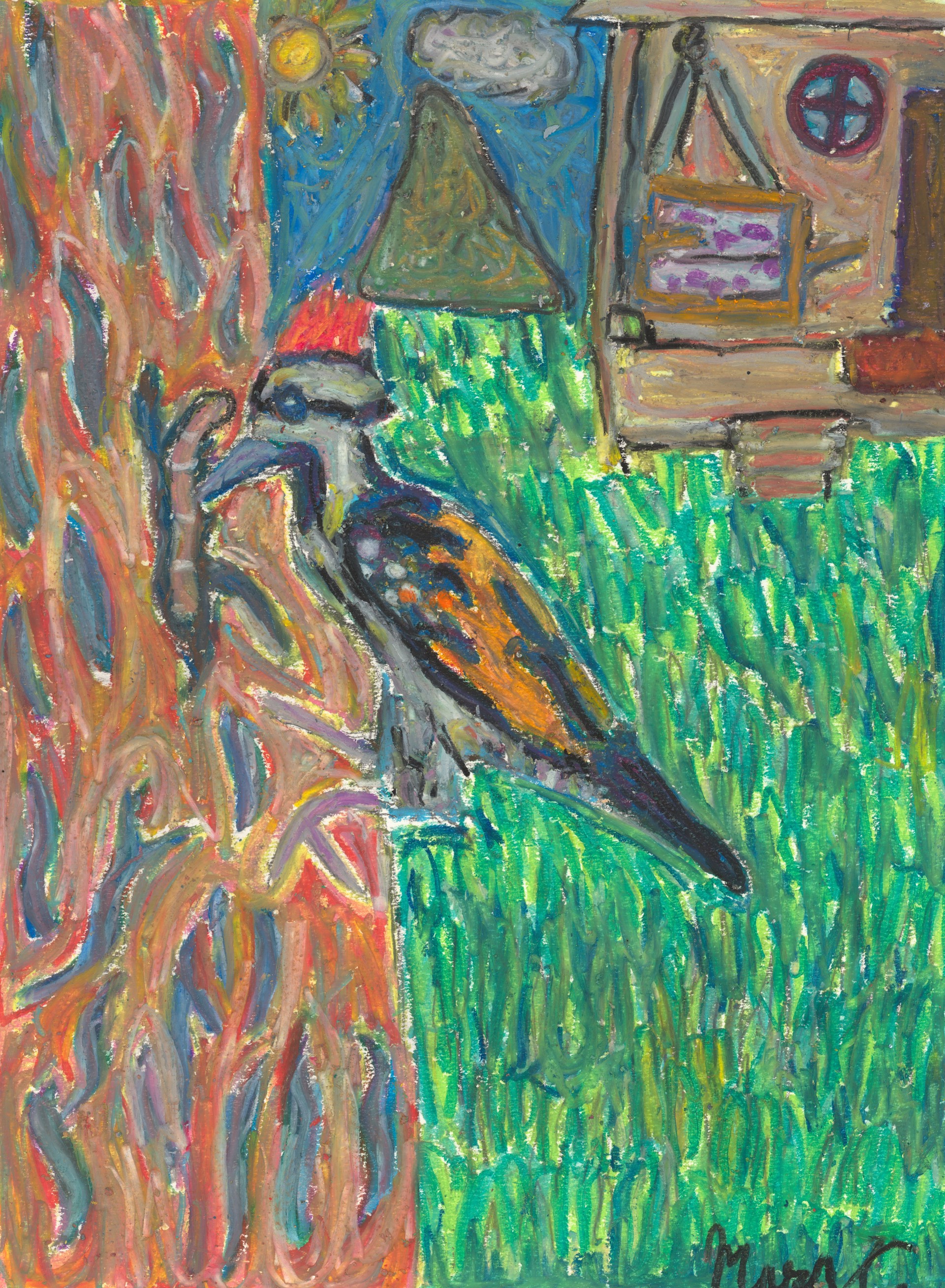 Woodpecker Tracking Bugs by Mara Clawson