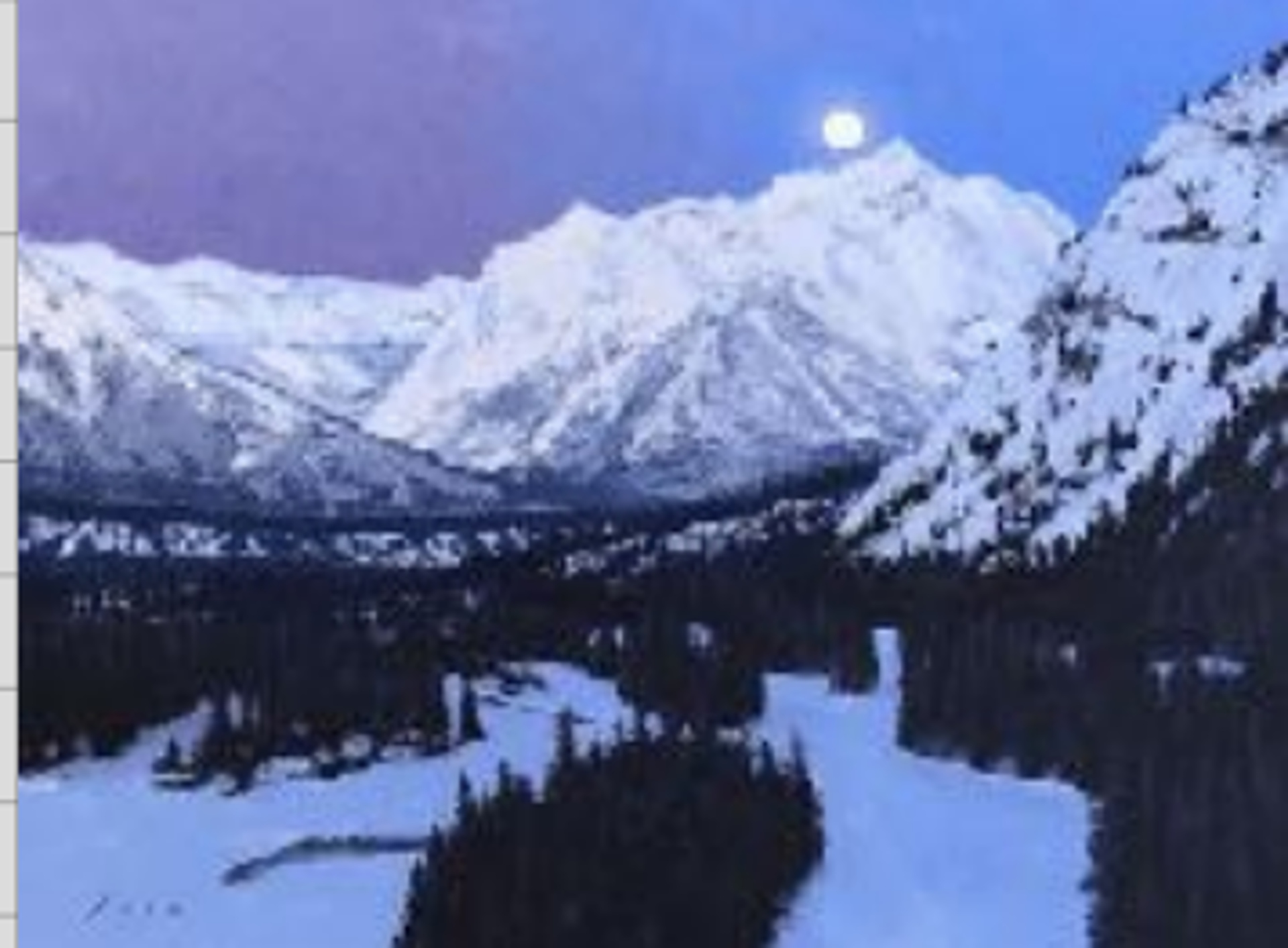 Banff Moonrise by Todd Lachance