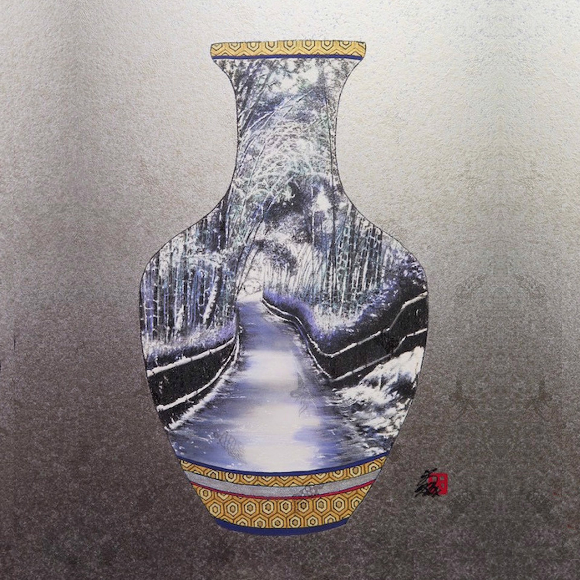 Fantasy Vase 4 by Hisashi Otsuka