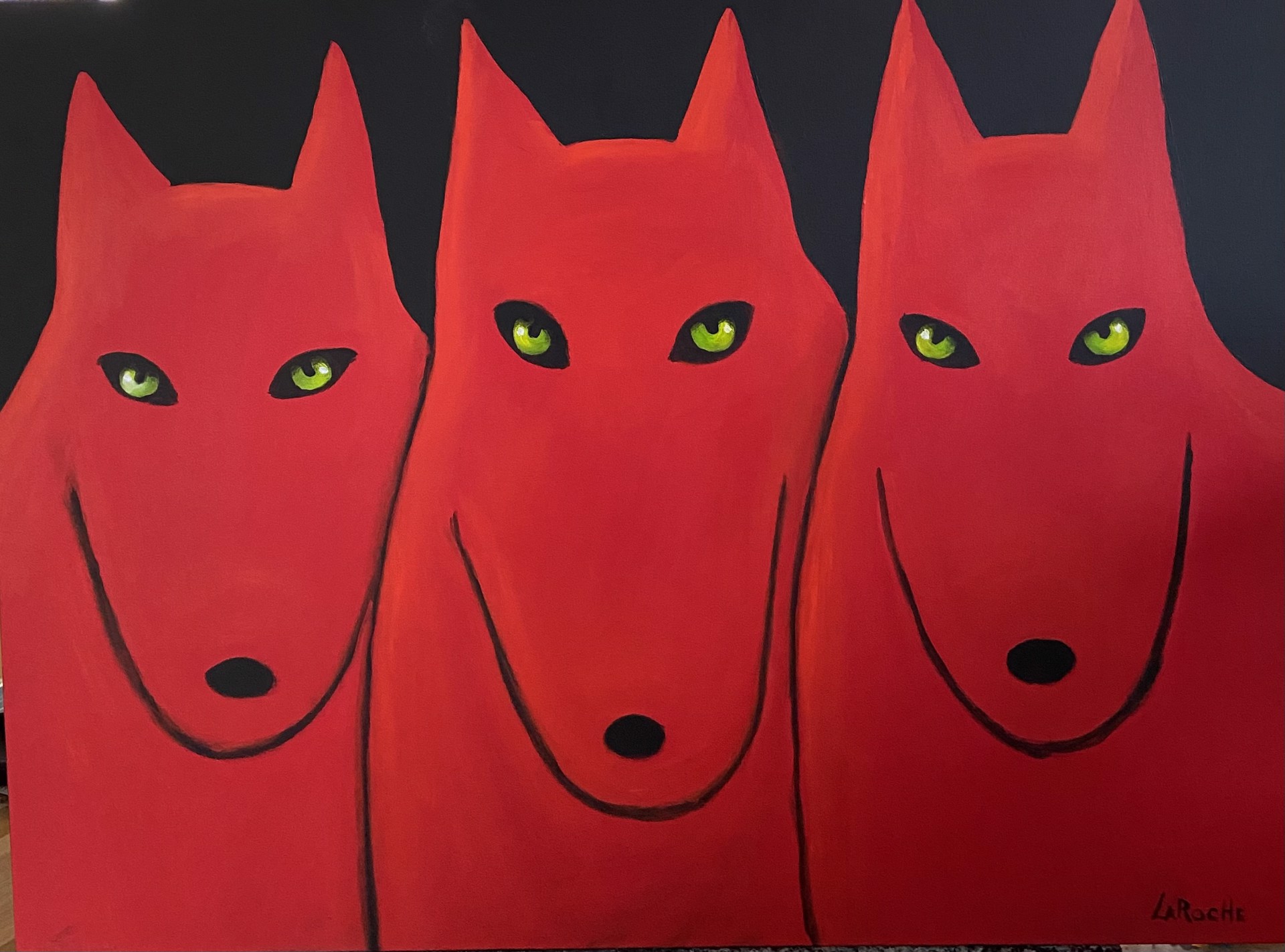 Tres Lobos Rojos by Carole LaRoche