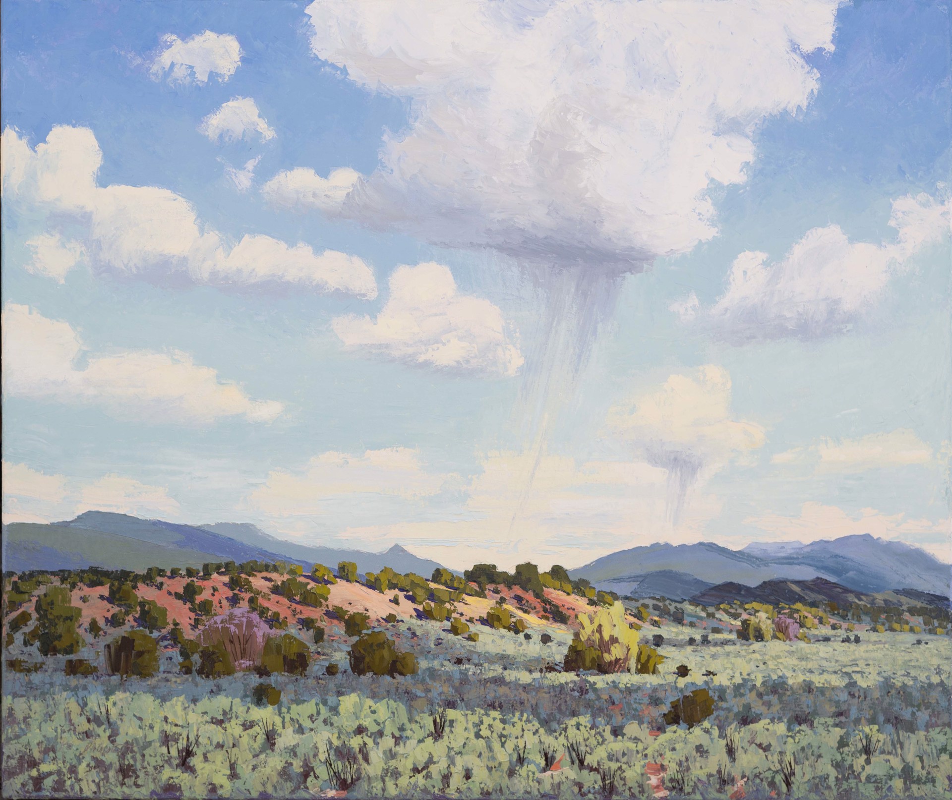 Virga on Taos Mesa by Ken Daggett