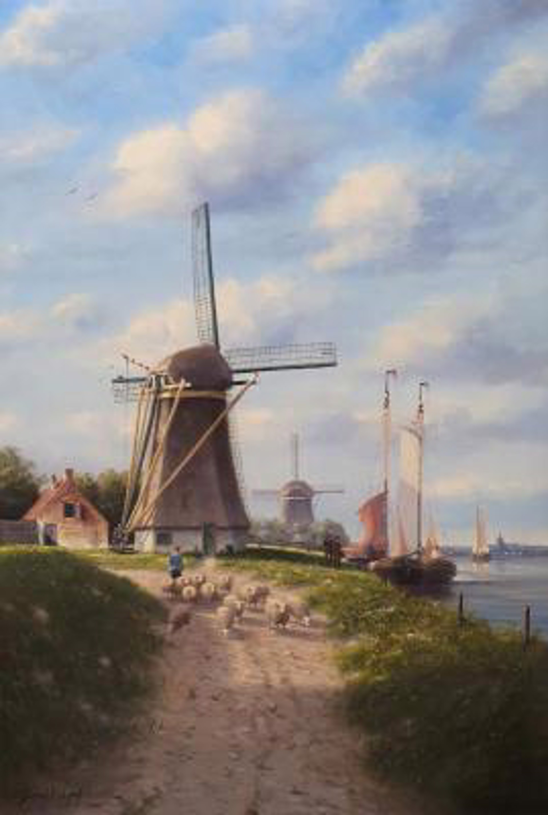 A Dutch Riverside by Simon Balyon