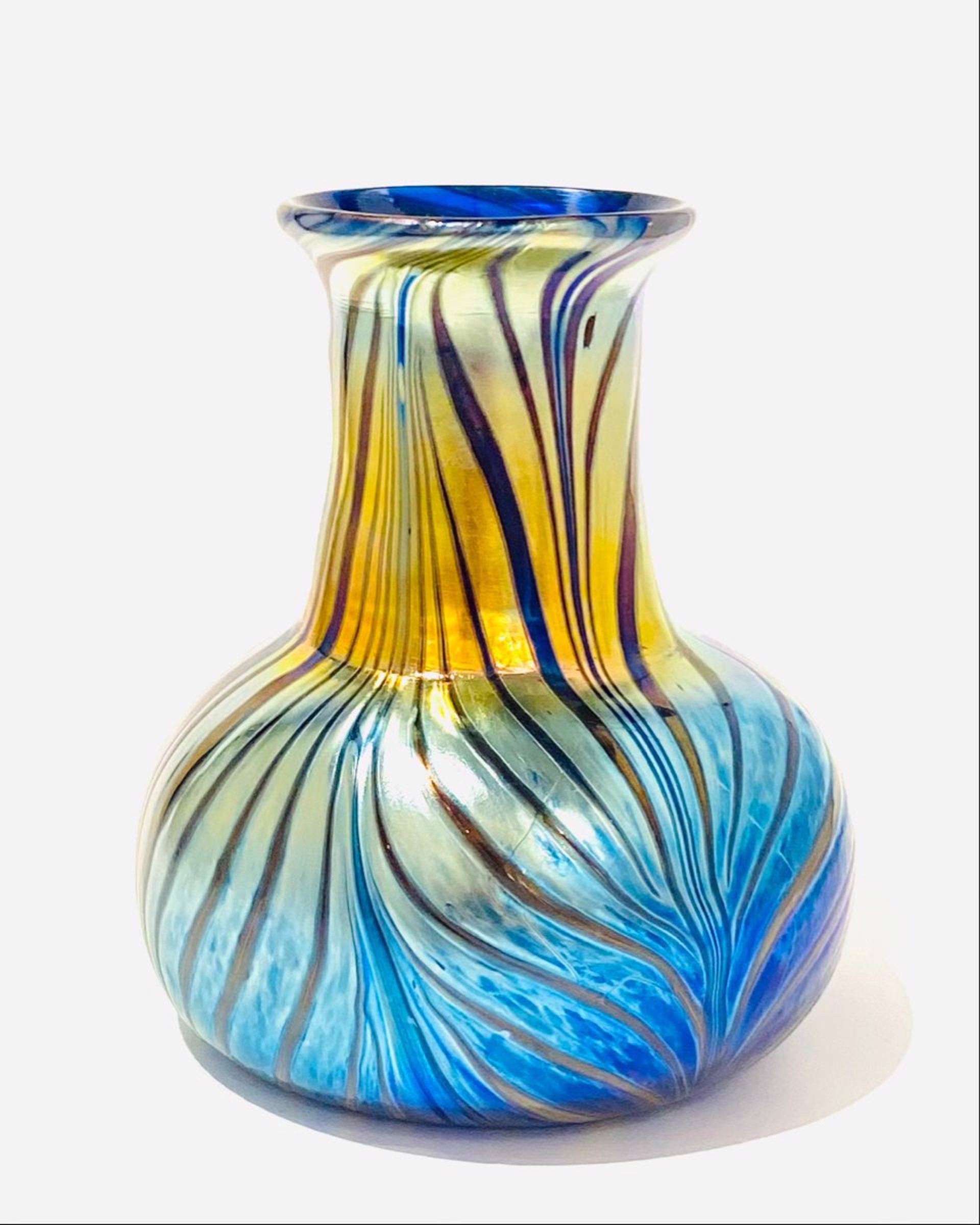 JG22-18 Fumed Glass Vase by John Glass
