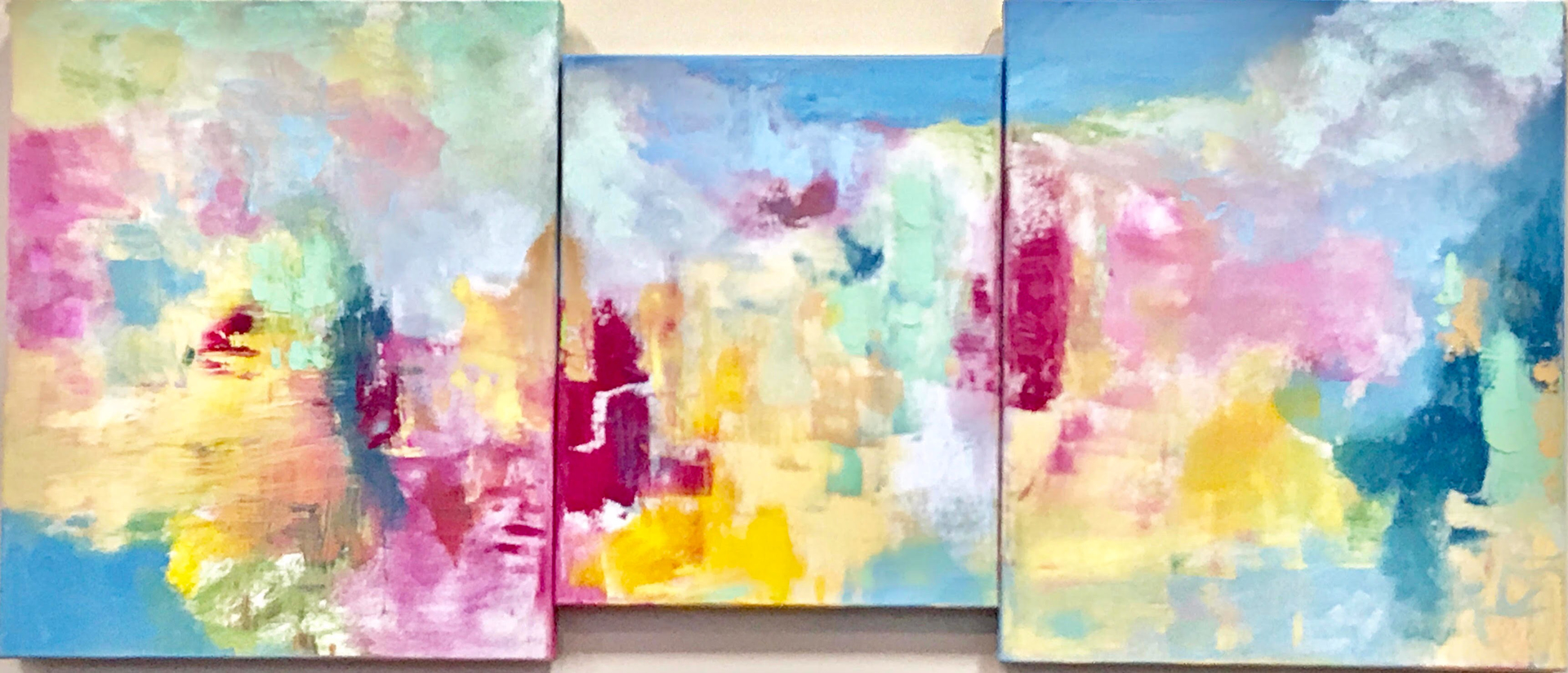 Whole Fragments Triptych by Arleen Joseph
