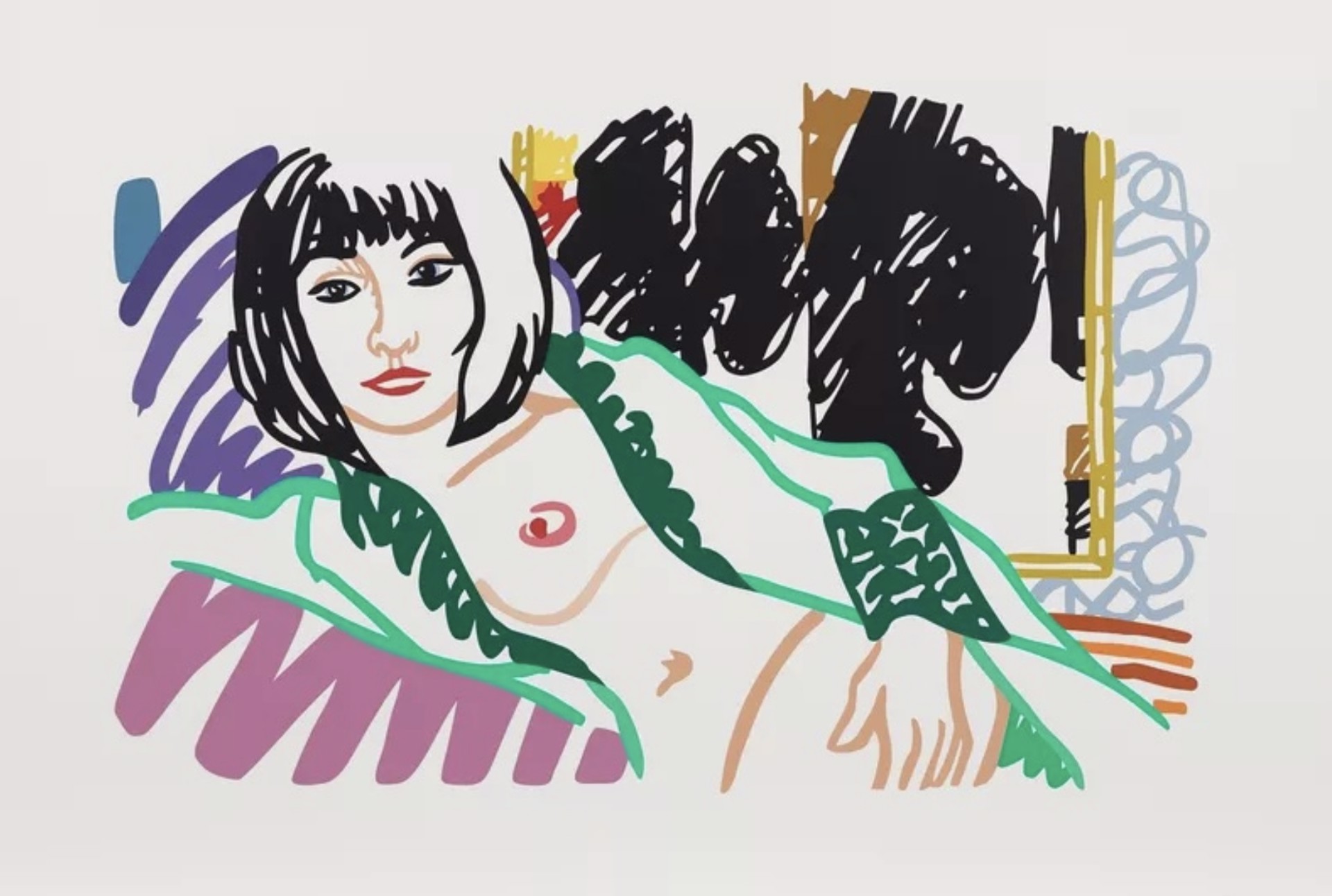 Monica In Robe with Motherwell by Tom Wesselmann (1931 - 2004)