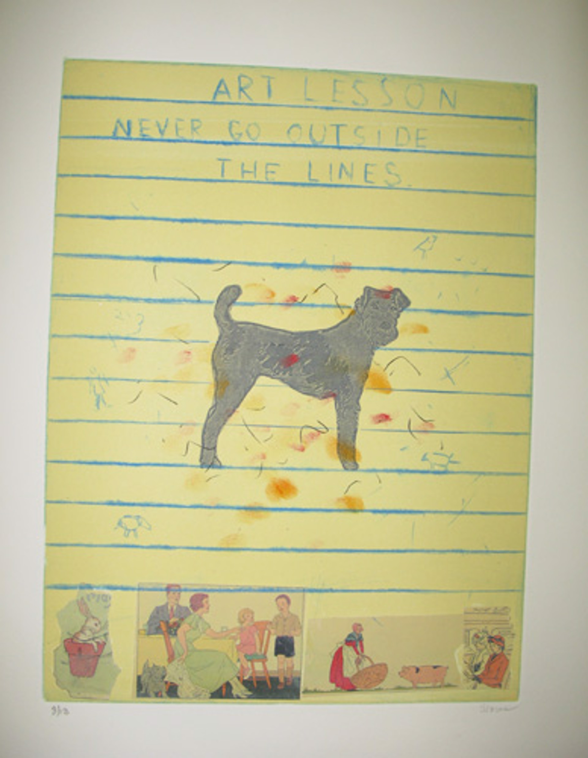 Art Lessons: Dog 3/13 by Inez Storer