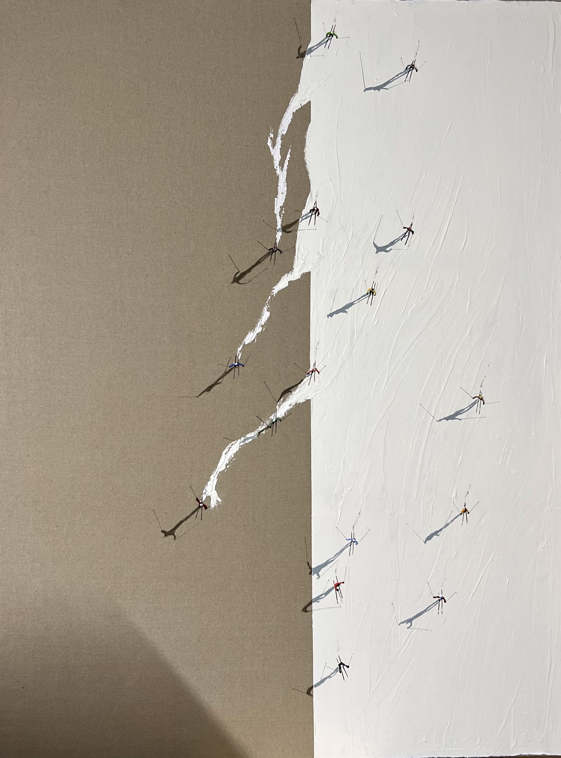 Deep Vertical Linen by Gloria Estefanell